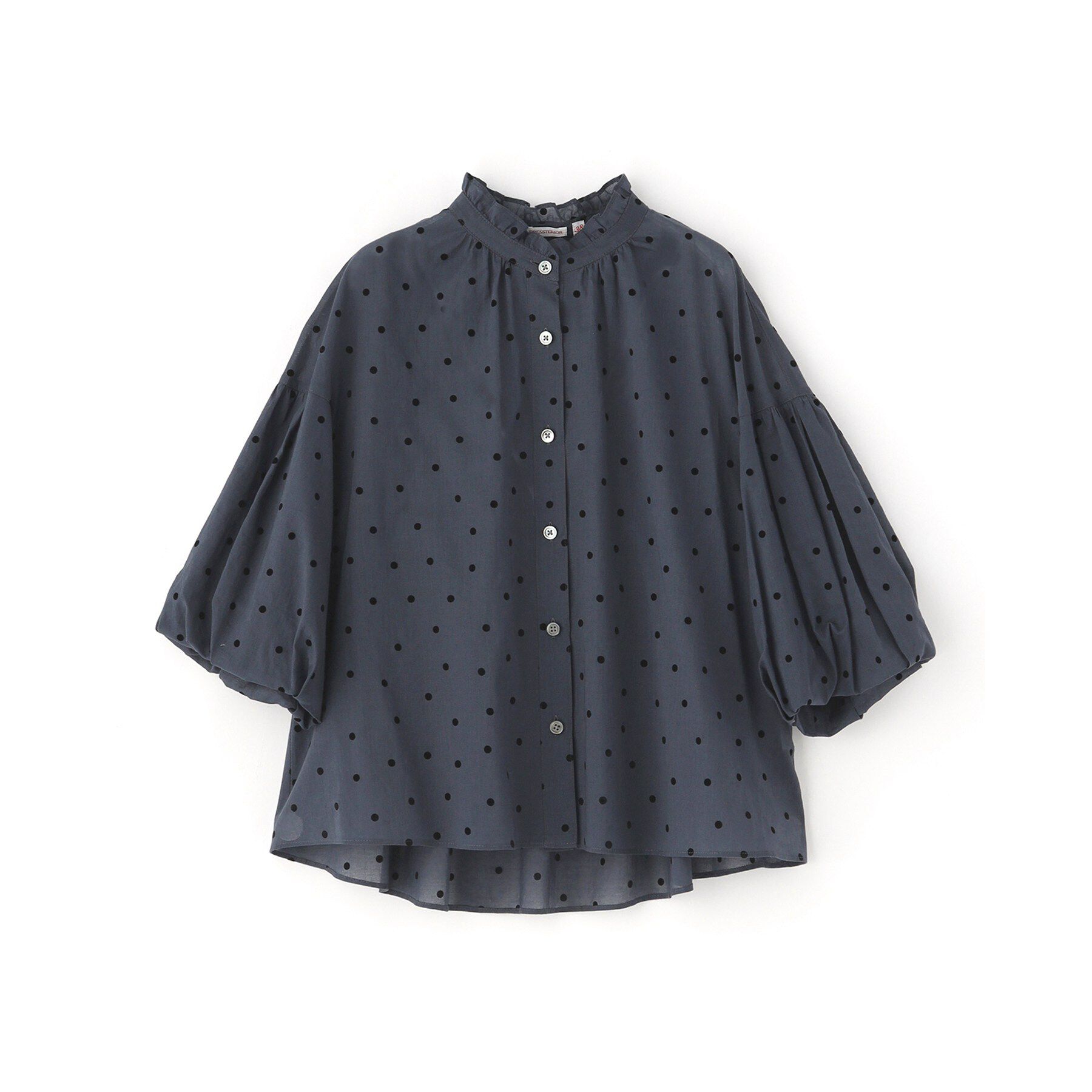 DRESSTERIOR「【大人MUSE5月号掲載】フロッキードットボリュームスリーブ」|シャツ・ブラウス|