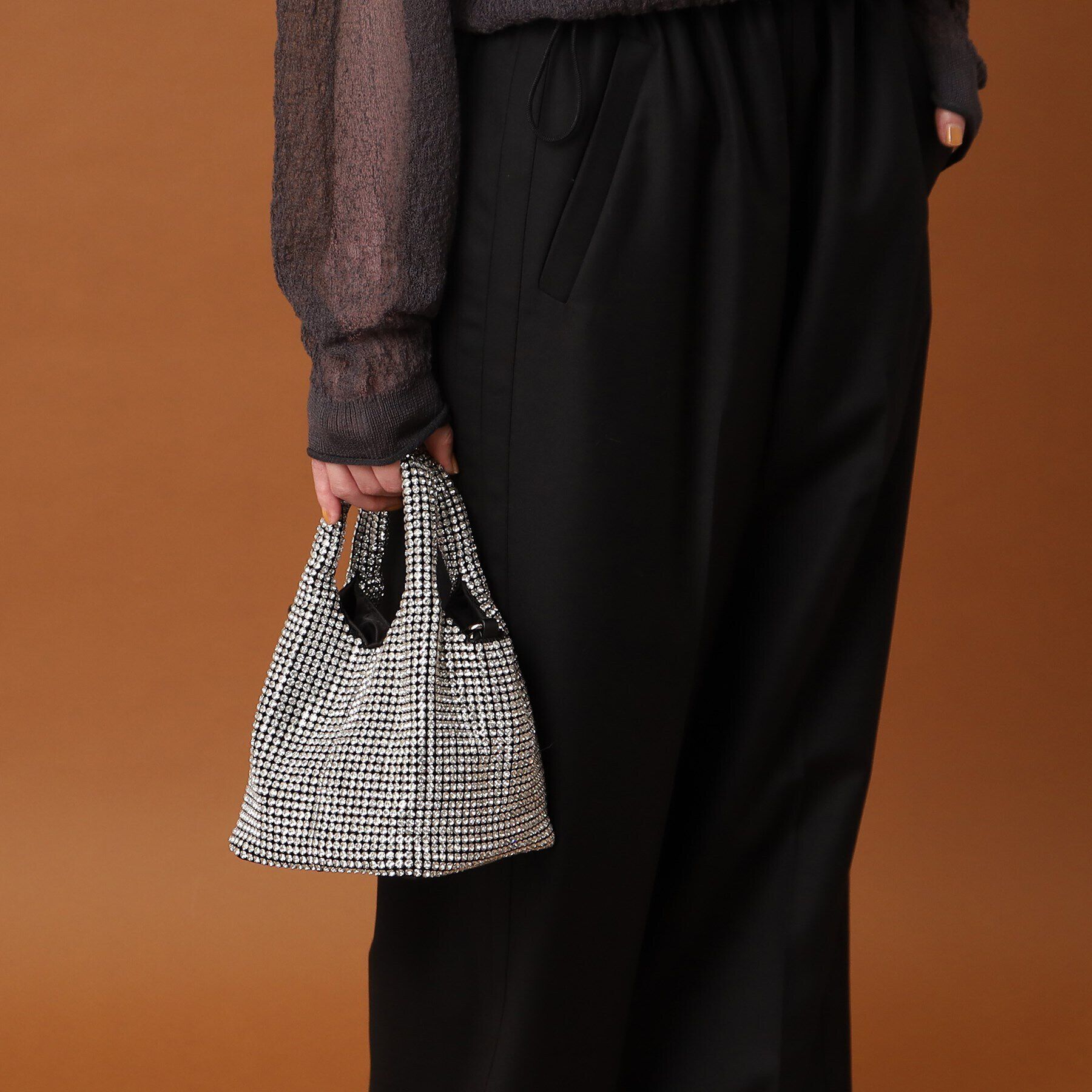 DRESSTERIOR「Dhyana．（ディアナドット）【2WAY】ビジュー キラキラ バッグ」|ショルダー・メッセンジャー|