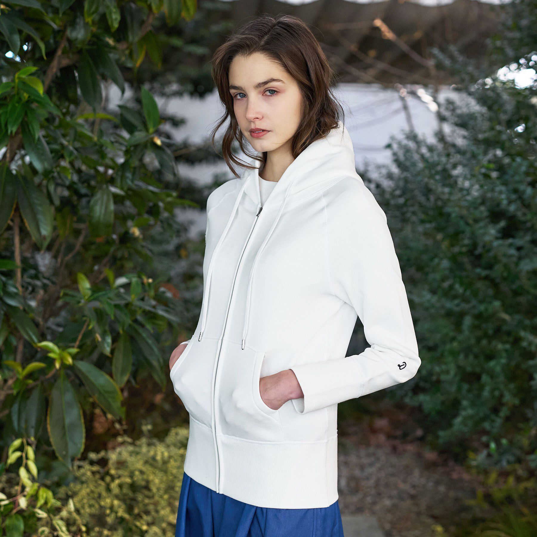 DRESSTERIOR「【春夏/寒暖差対応】ライト裏毛フーディー」|パーカー|ホワイト(001)