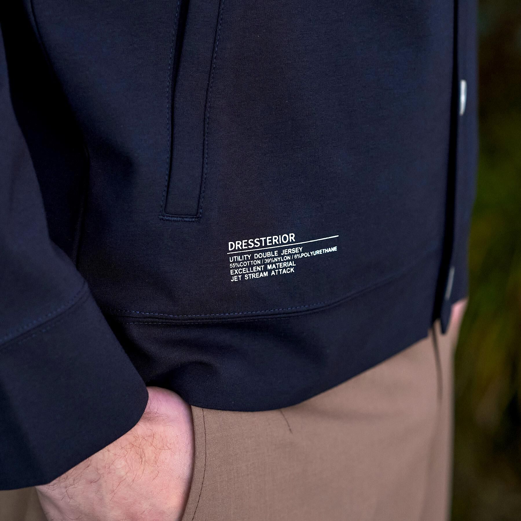 DRESSTERIOR「【接触冷感／セットアップ可】ドライタッチ ハイカウントカットソー カーディガン」|カーディガン|