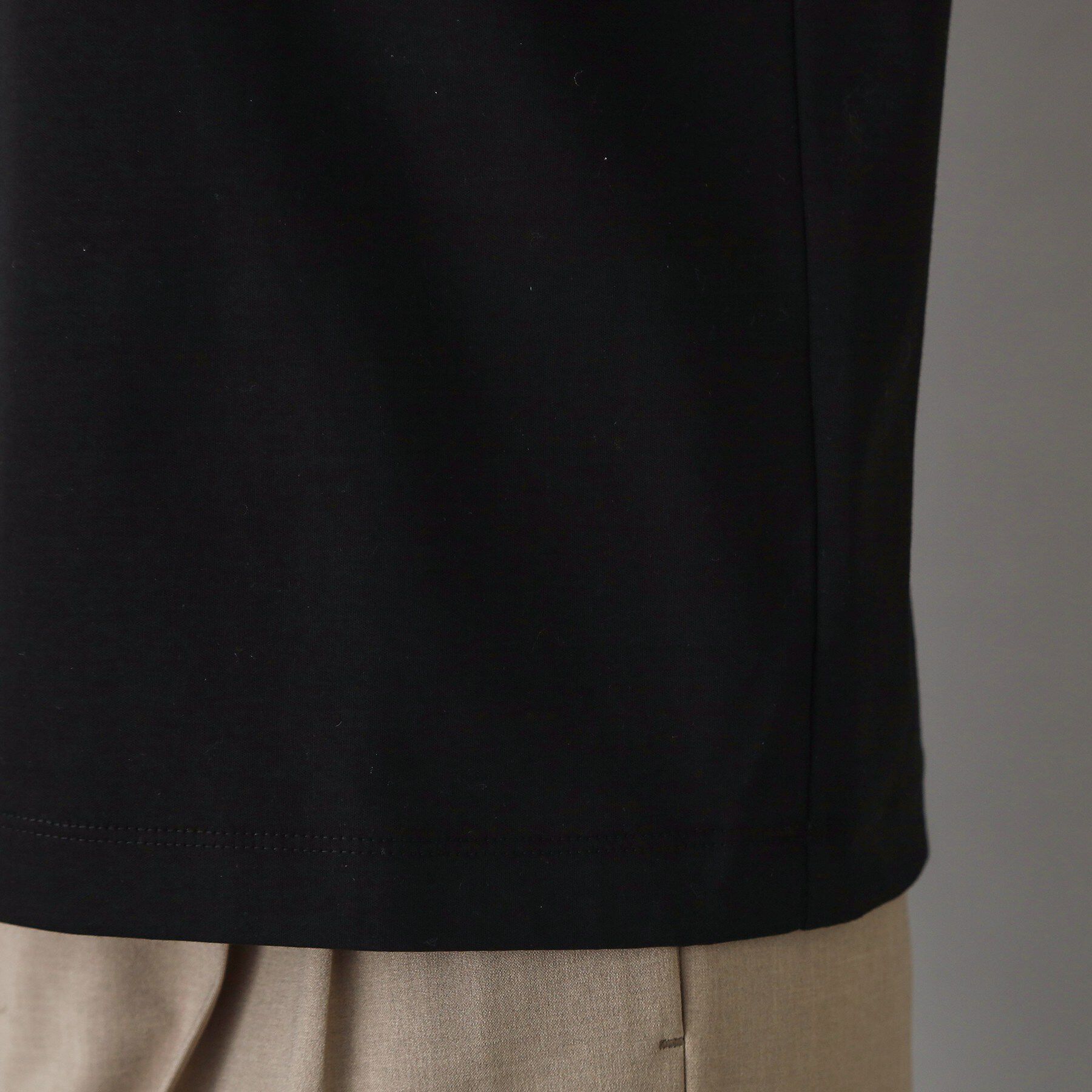 DRESSTERIOR「【接触冷感／抗菌防臭／消臭】アイスクリアコットン Bonsoir ロゴTシャツ」|Tシャツ・カットソー|