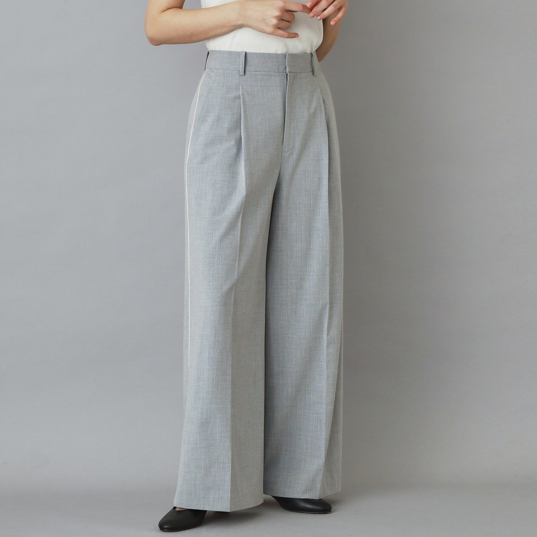 DRESSTERIOR「【セットアップ可】ストライプ2WAYストレッチサイドラインワイドパンツ」|その他|