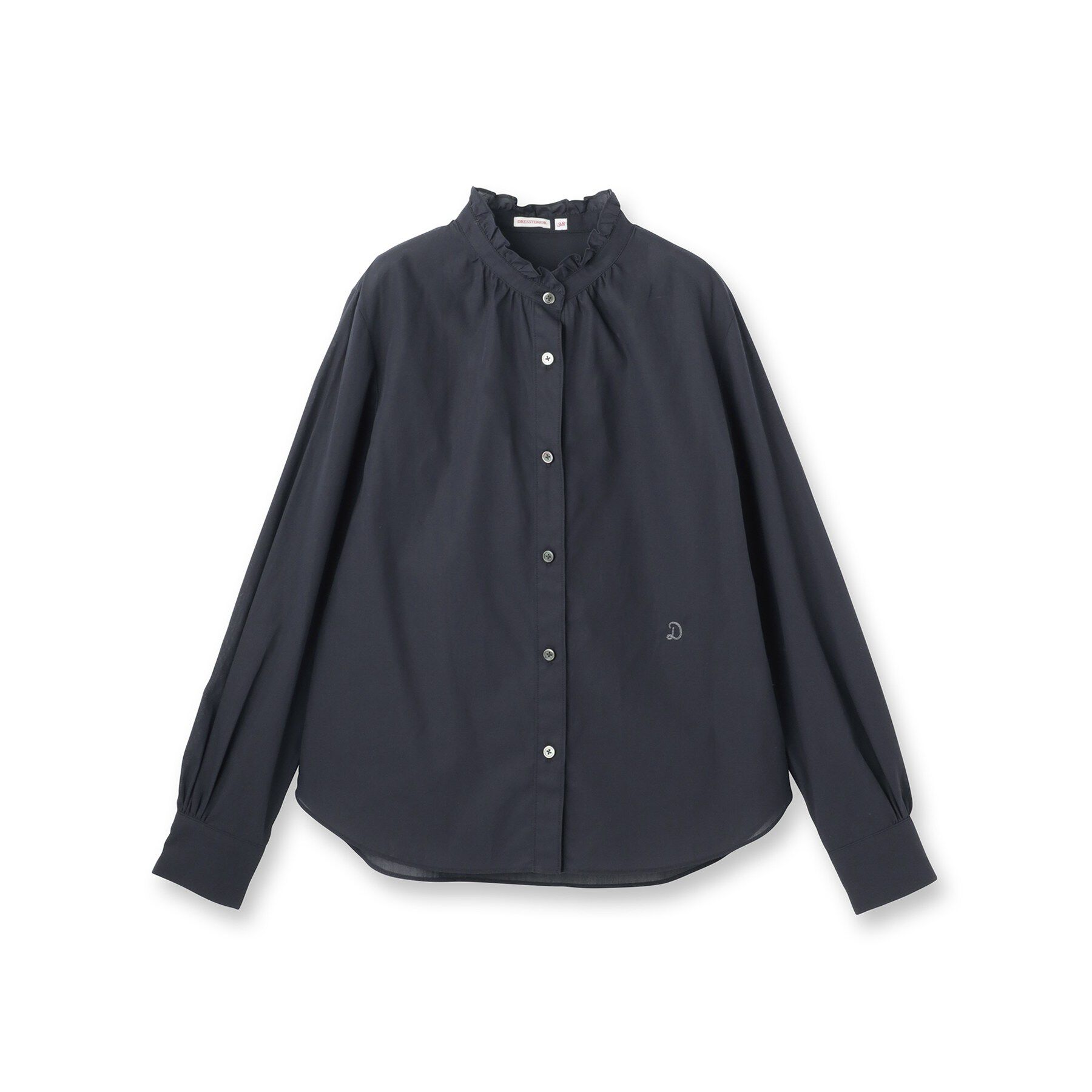 DRESSTERIOR「スタンドフリルネックブラウス」|シャツ・ブラウス|