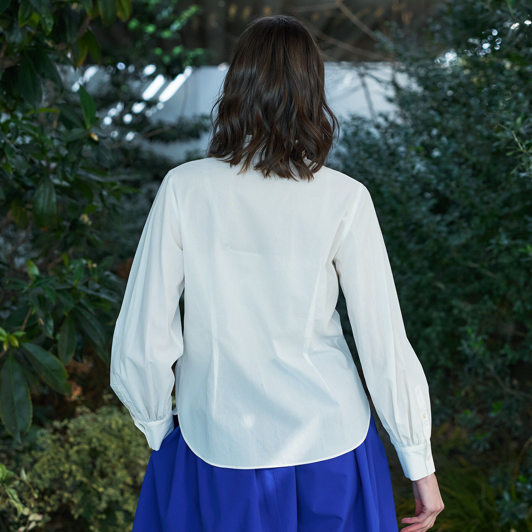 DRESSTERIOR「スタンドフリルネックブラウス」|シャツ・ブラウス|