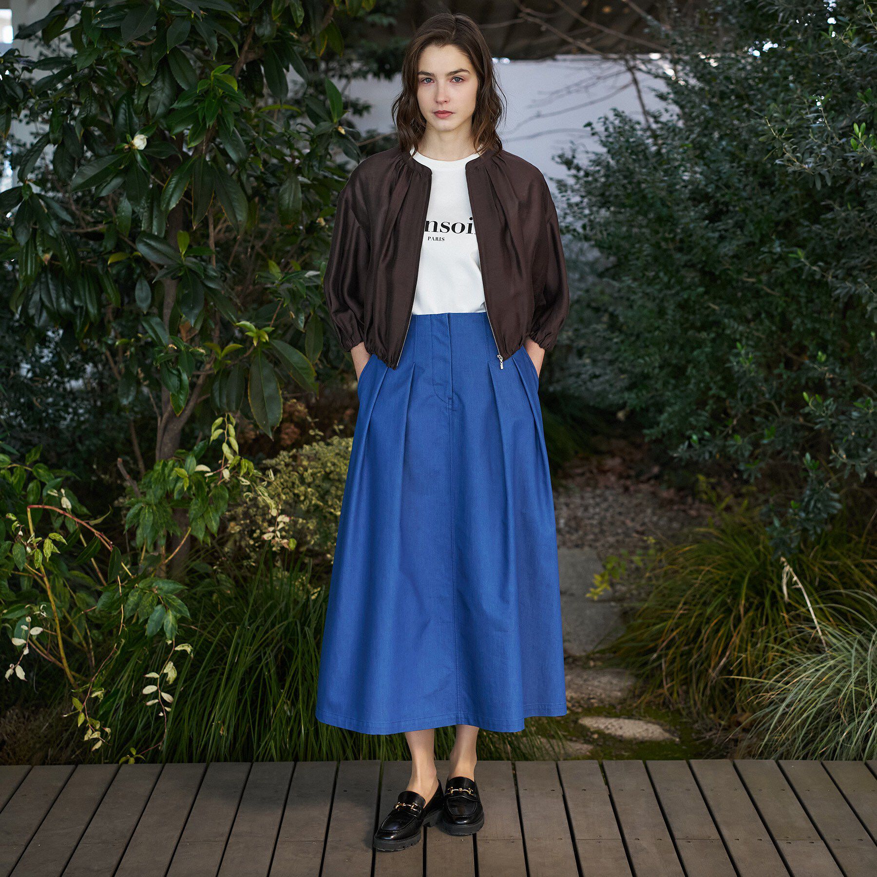 DRESSTERIOR「ウォッシャブル シアーショートブルゾン」|ブルゾン・スタジャン|