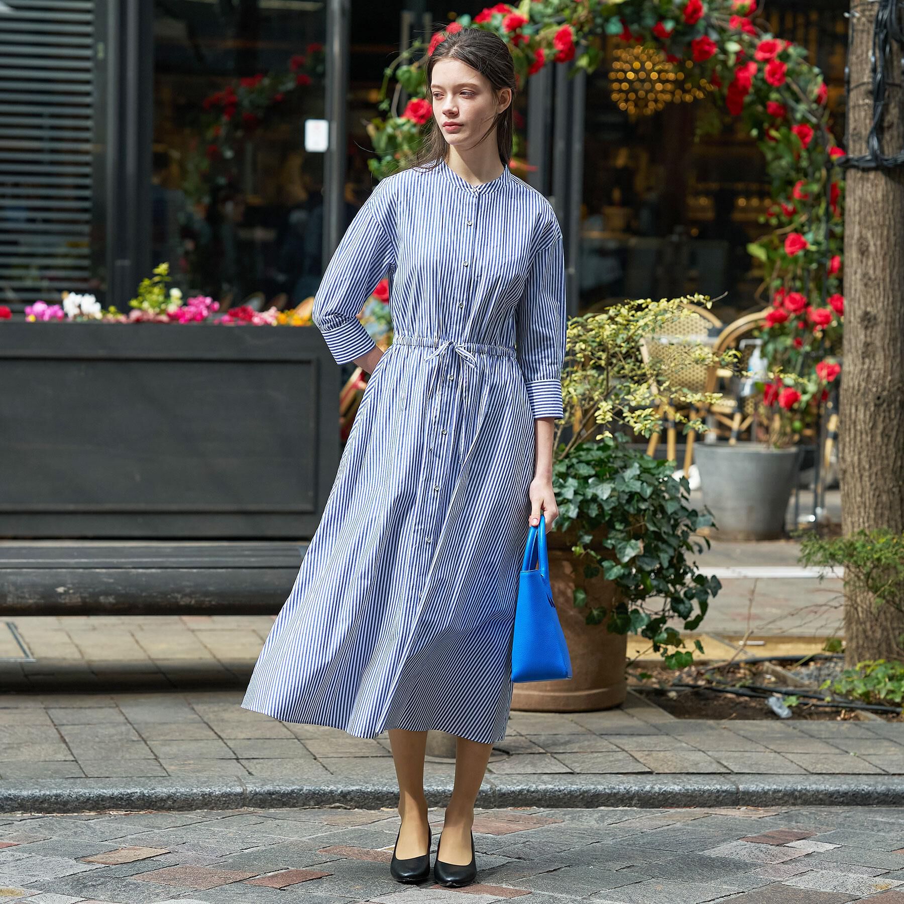 DRESSTERIOR「【ウォッシャブル】ロンスト シャツワンピース」|ワンピース|