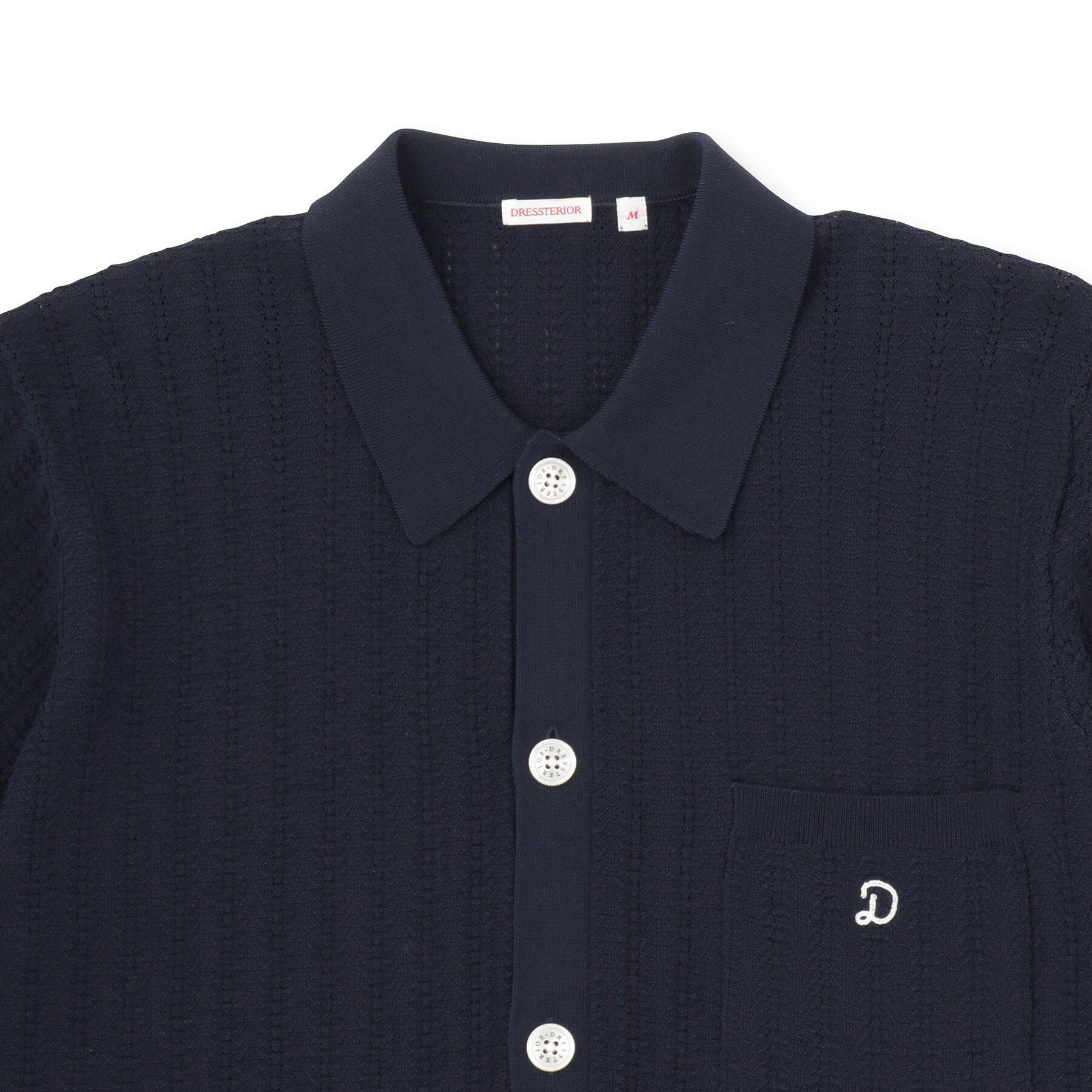 DRESSTERIOR「【Safari5月号掲載】ウォッシャブル キューバニットシャツ」|ニット・セーター|