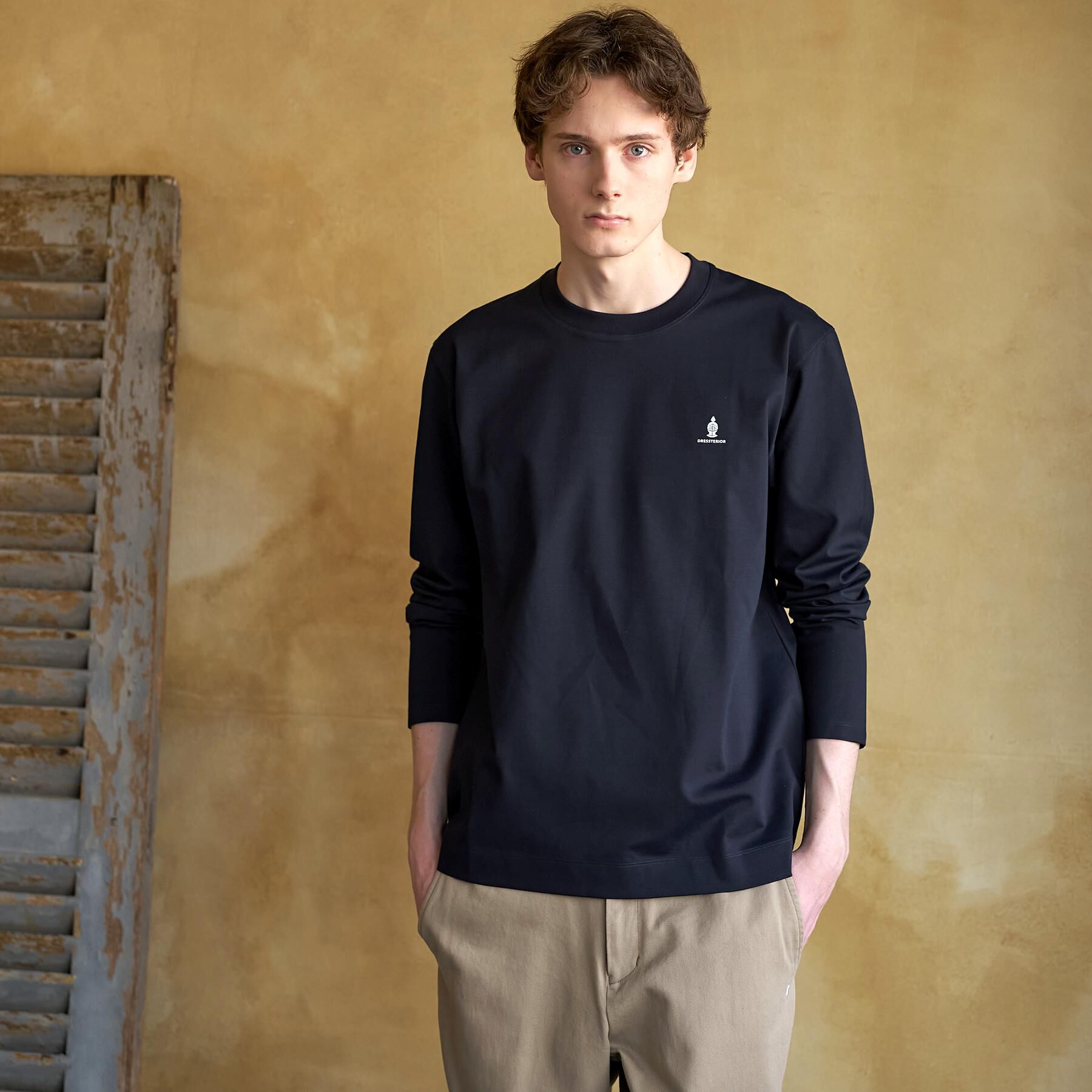 DRESSTERIOR「【接触冷感/UVカット/抗菌防臭/しわ防止】クールデオドラント ロングTシャツ」|Tシャツ・カットソー|