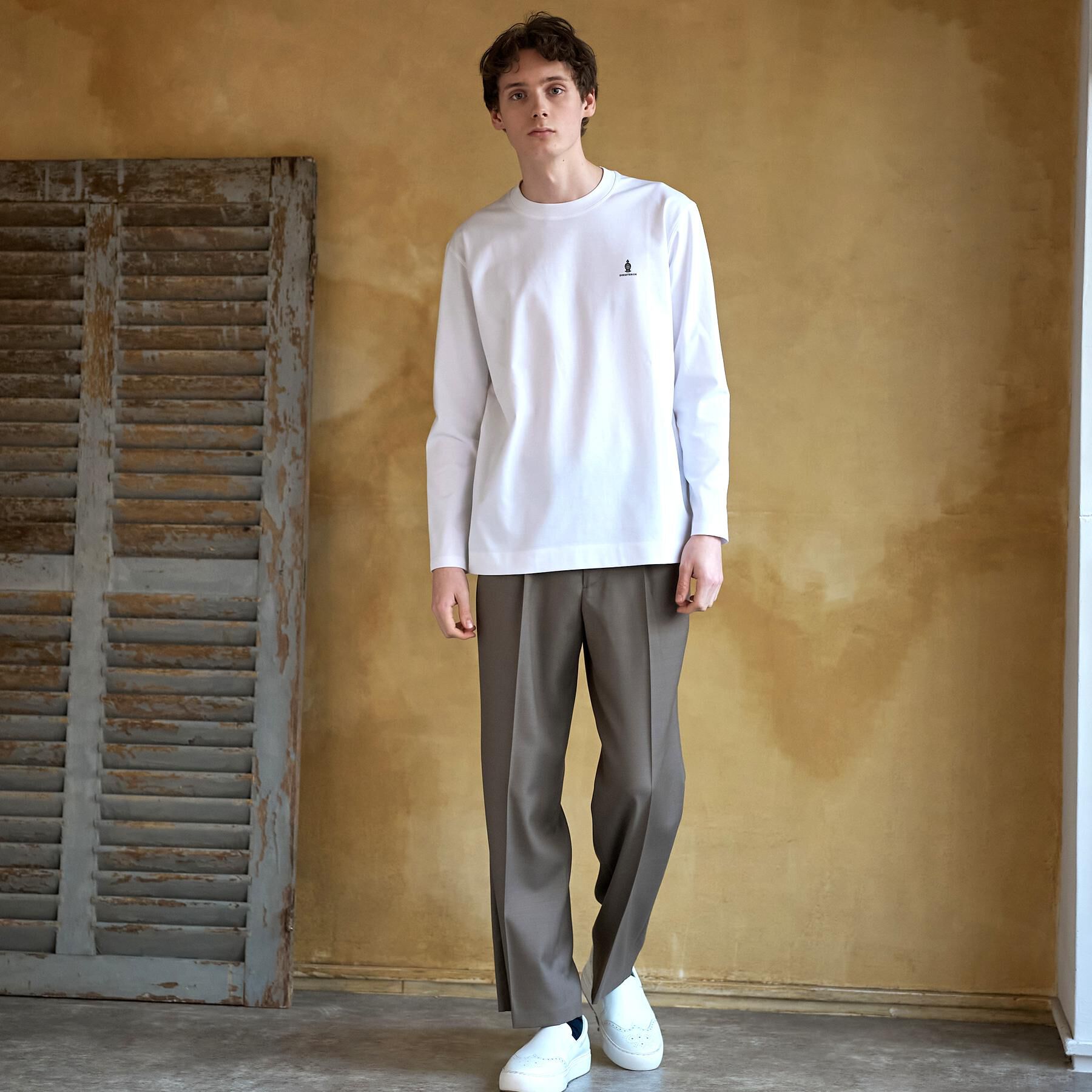 DRESSTERIOR「【接触冷感/UVカット/抗菌防臭/しわ防止】クールデオドラント ロングTシャツ」|Tシャツ・カットソー|