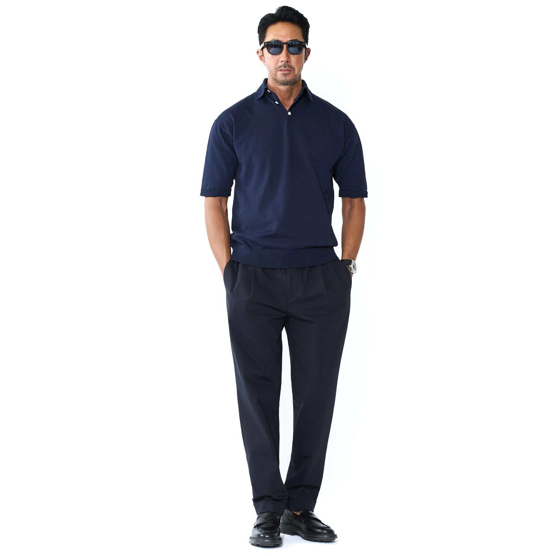 DRESSTERIOR「【干場義雅&times;DRESSTERIOR】ニットポロシャツ」|ニット・セーター|