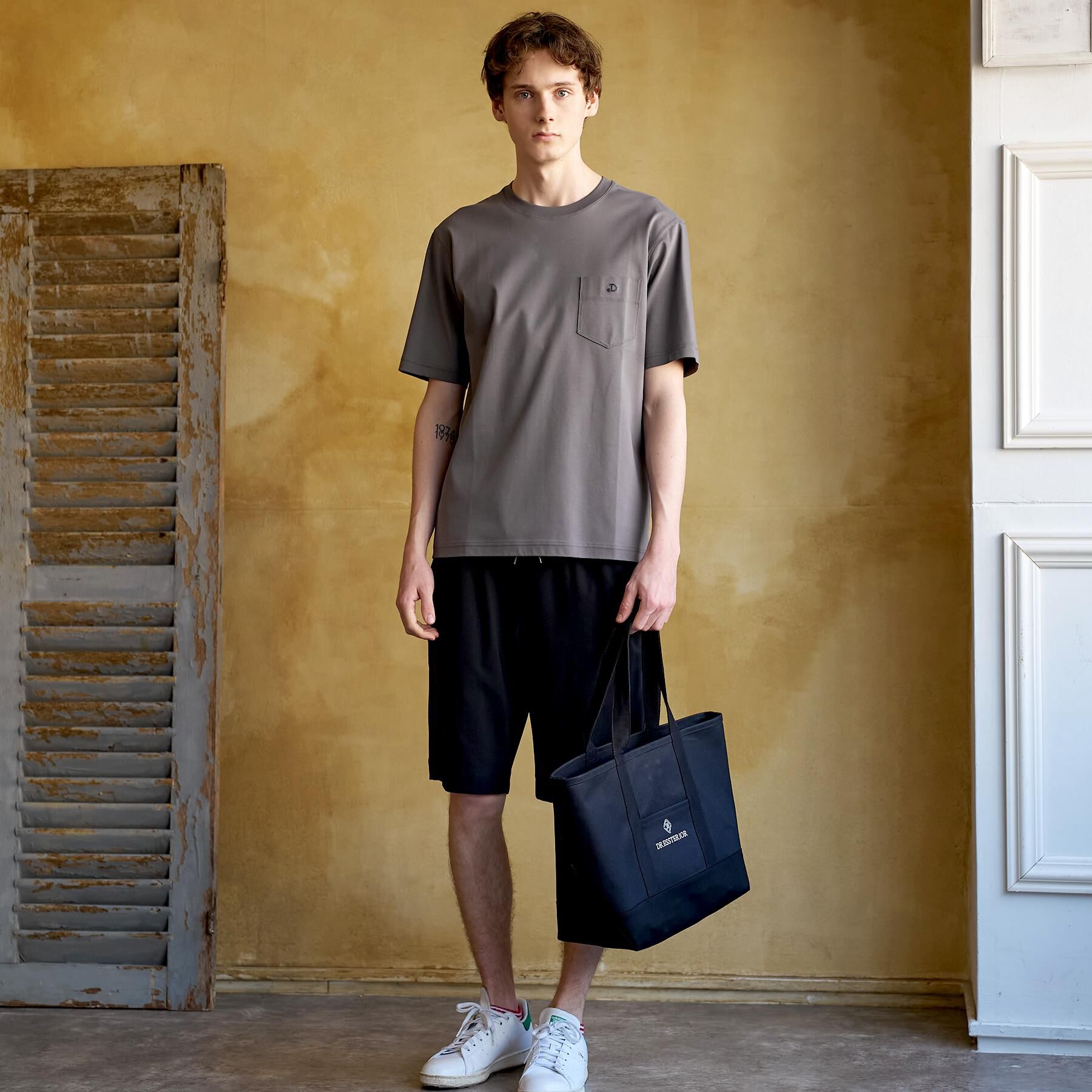 DRESSTERIOR「【接触冷感／抗菌防臭／消臭】ICE CLEAR COTTON ポケットTシャツ」|Tシャツ・カットソー|