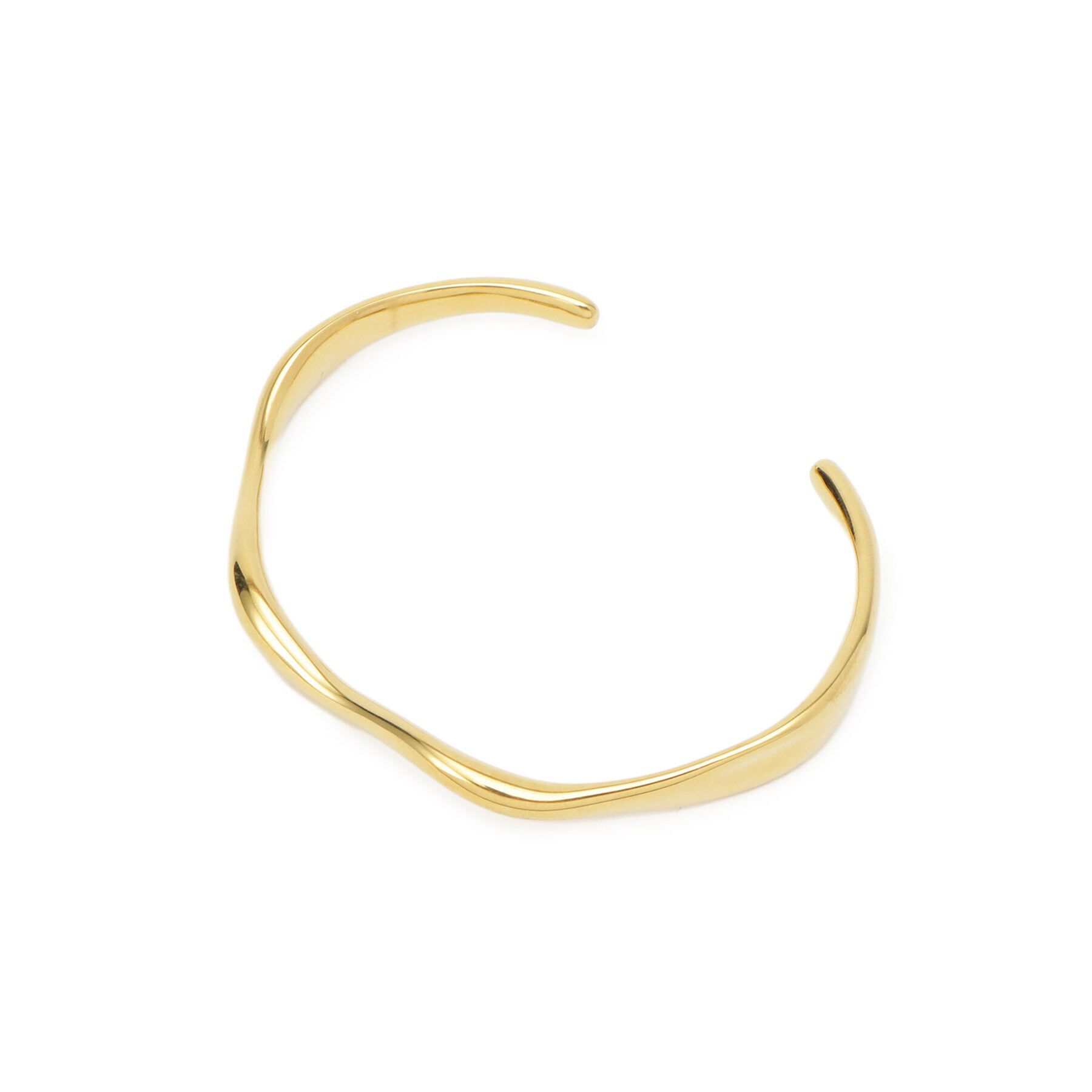 DRESSTERIOR「ゴールドウェーブバングル」|ブレスレット・バングル|