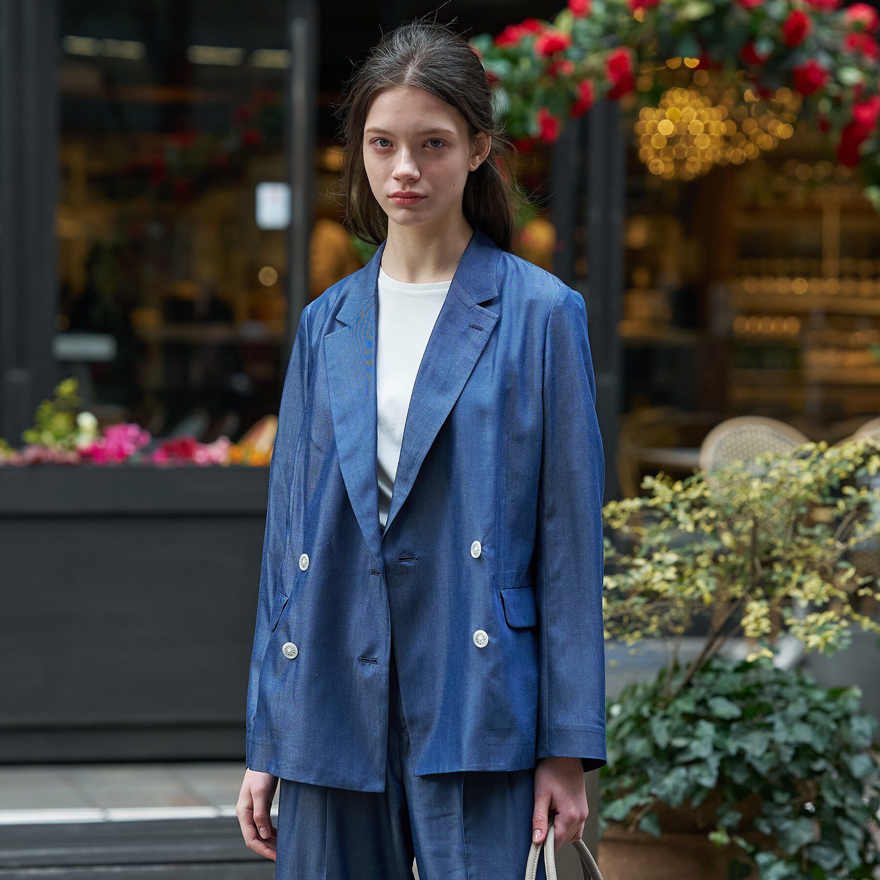 DRESSTERIOR「【大人MUSE5月号掲載/セットアップ可】テンセルデニムダブルジャケット」|テーラードジャケット|