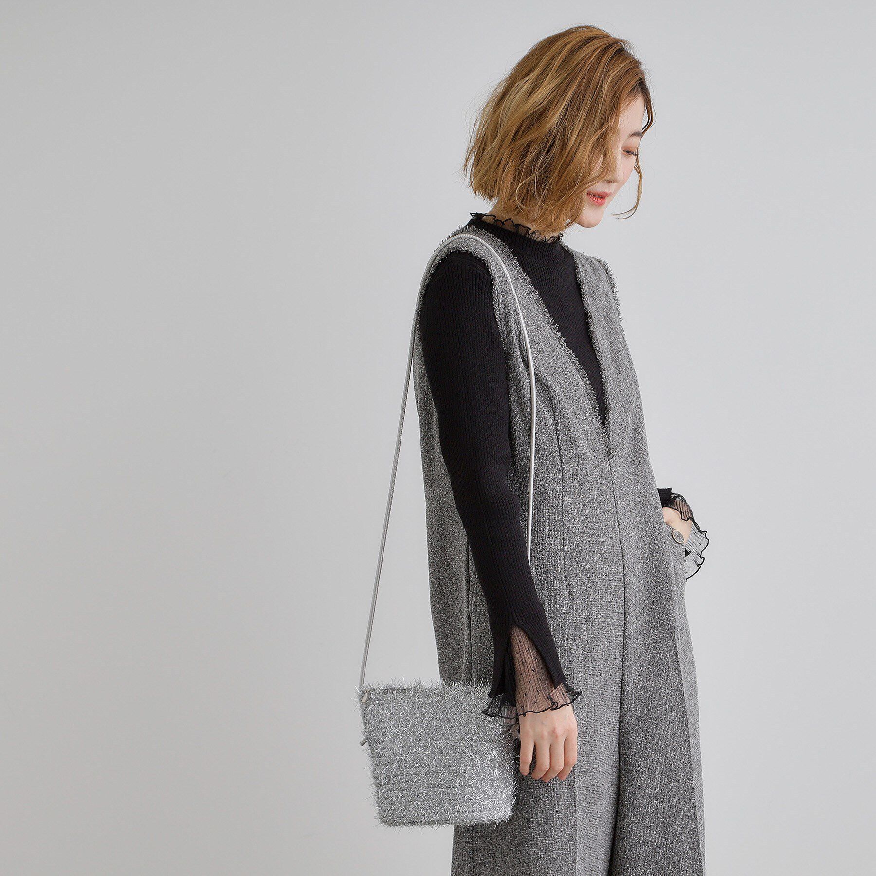 grove「ラメシャギーブレードショルダー」|ショルダー・メッセンジャー|