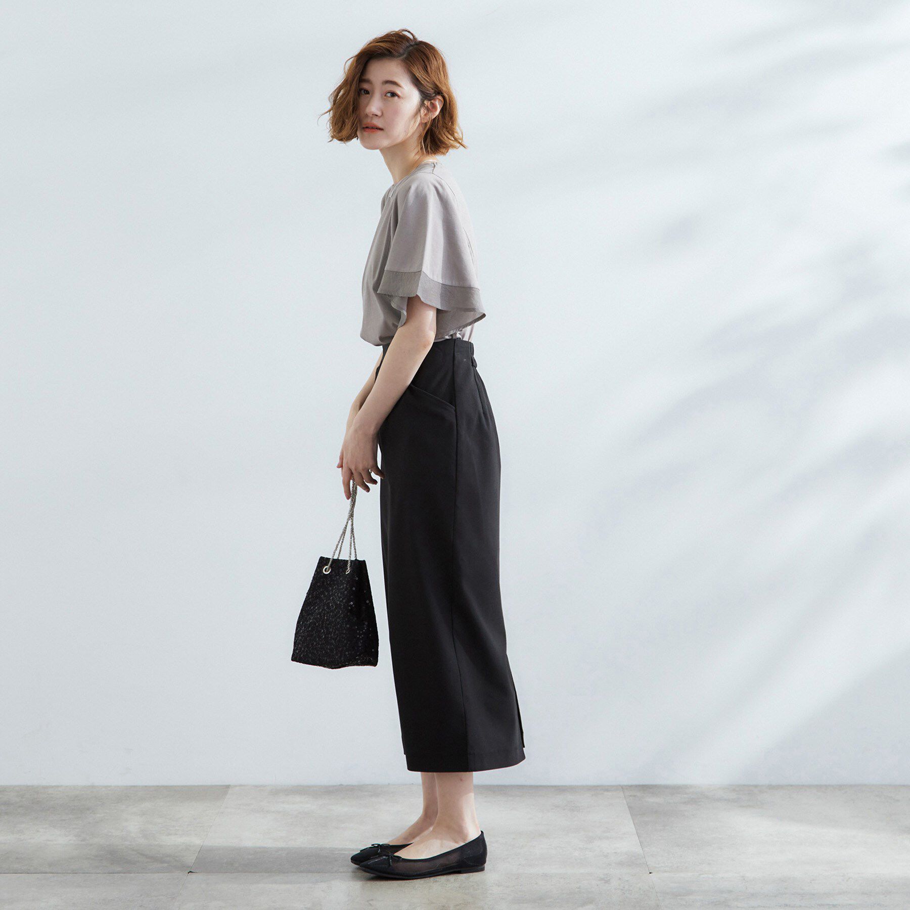 grove「【UVカット/二の腕カバー】1枚で着映えするフレアスリーブデザイン」|Tシャツ・カットソー|