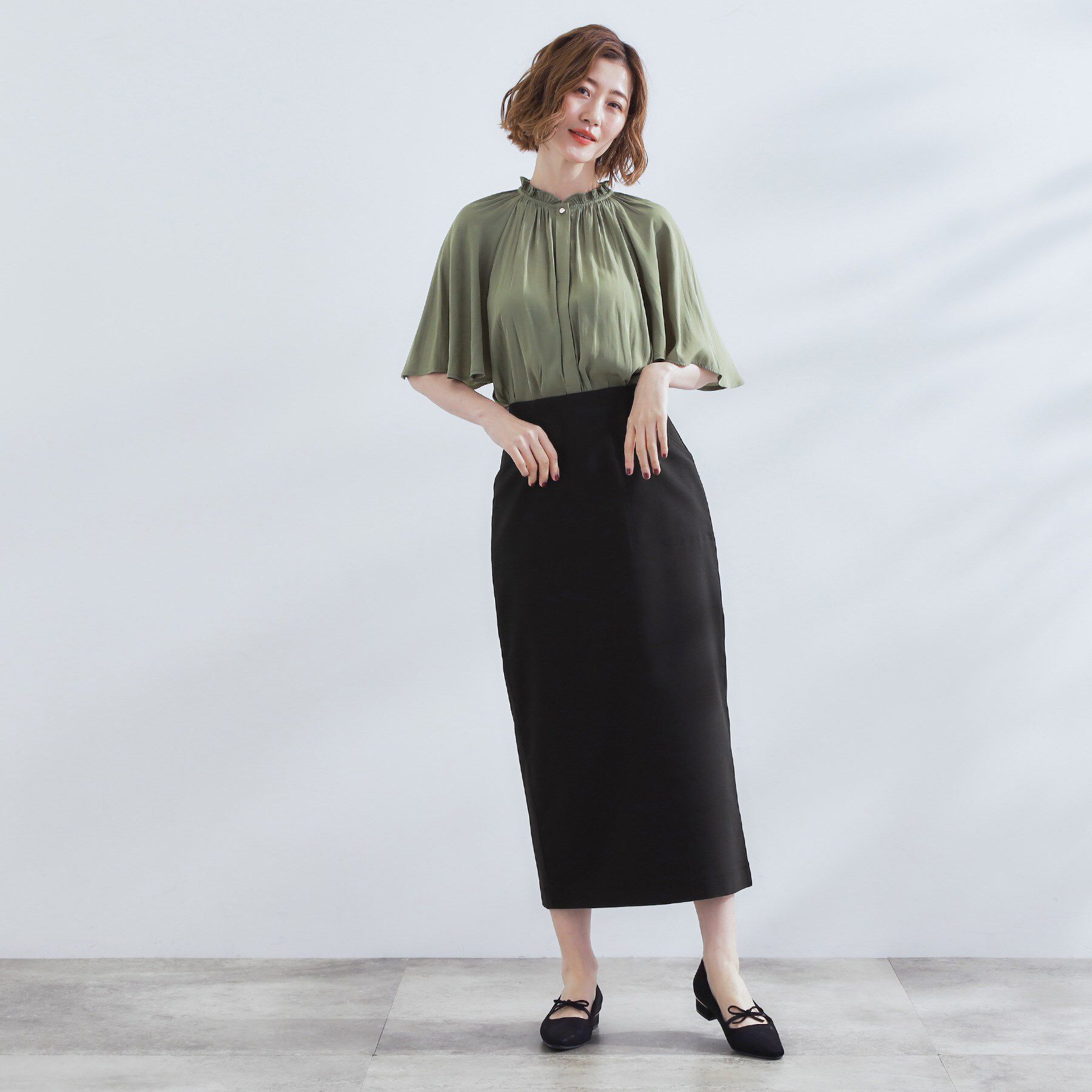 grove「360&deg;伸びて楽なはき心地　すっきり見えタイトスカート」|スカート|