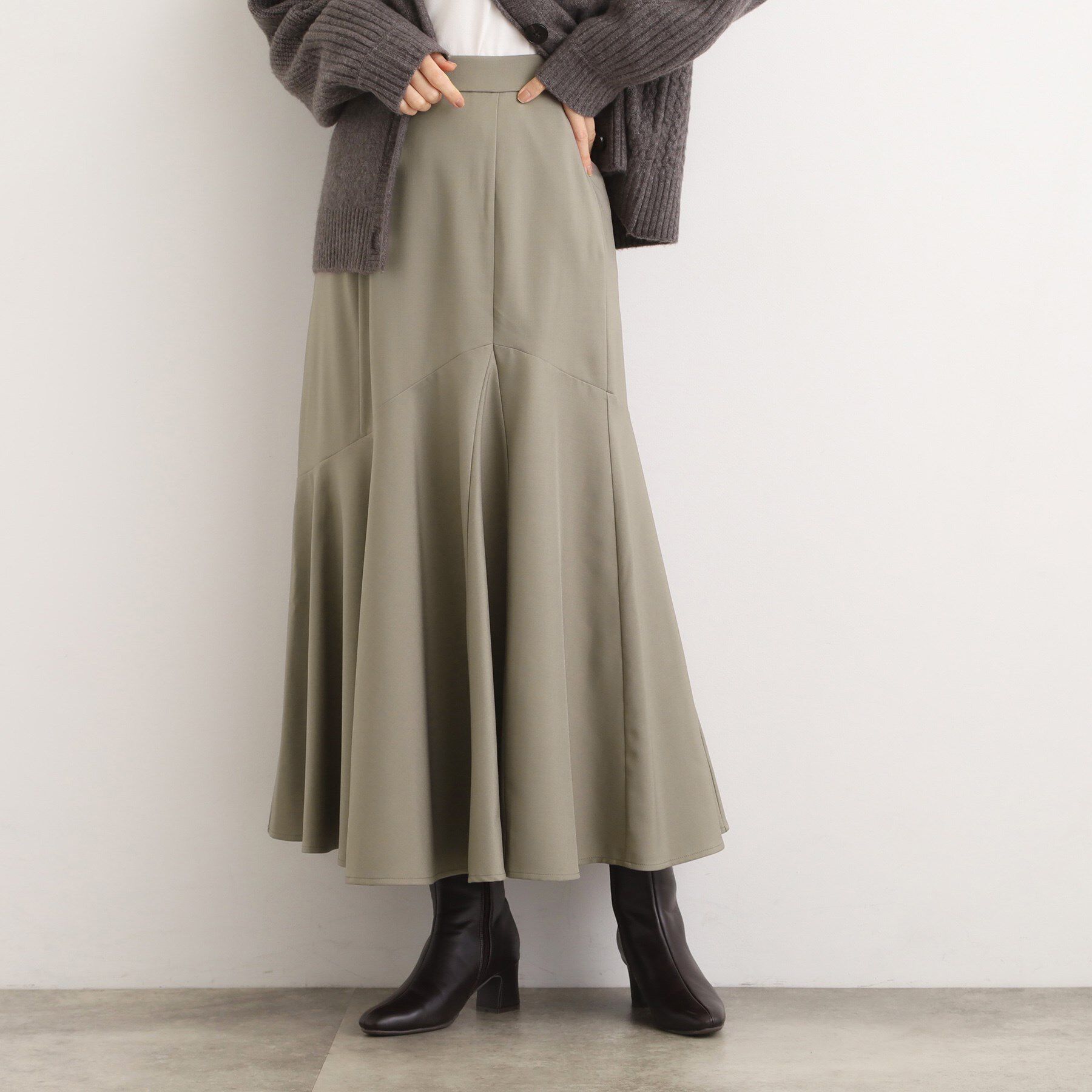 grove「アシメマーメイドスカート」|スカート|トープ(054)