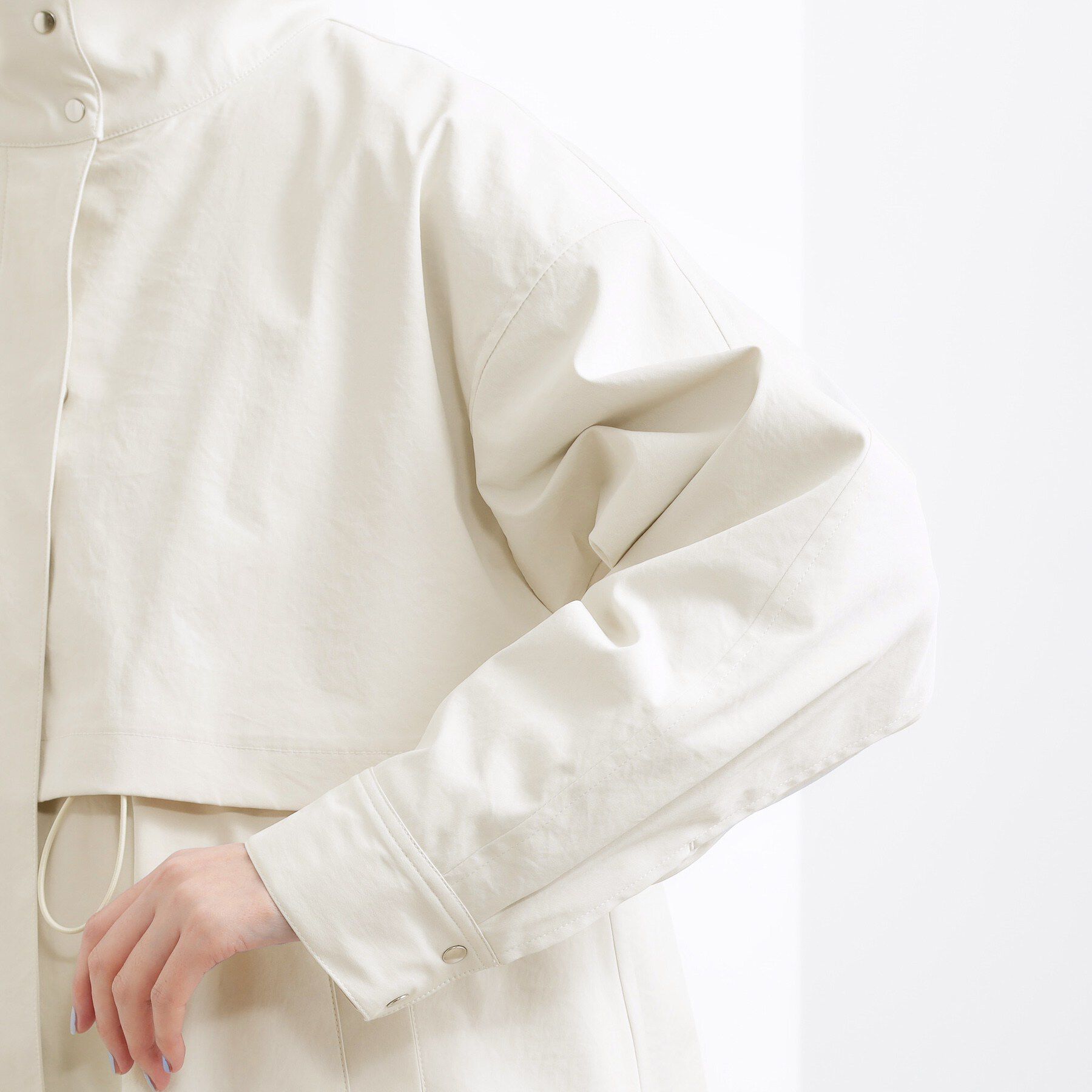 grove「【撥水／シルエット2WAY】羽織るだけでサマになる、スタンドネックテントラインコート」|その他|