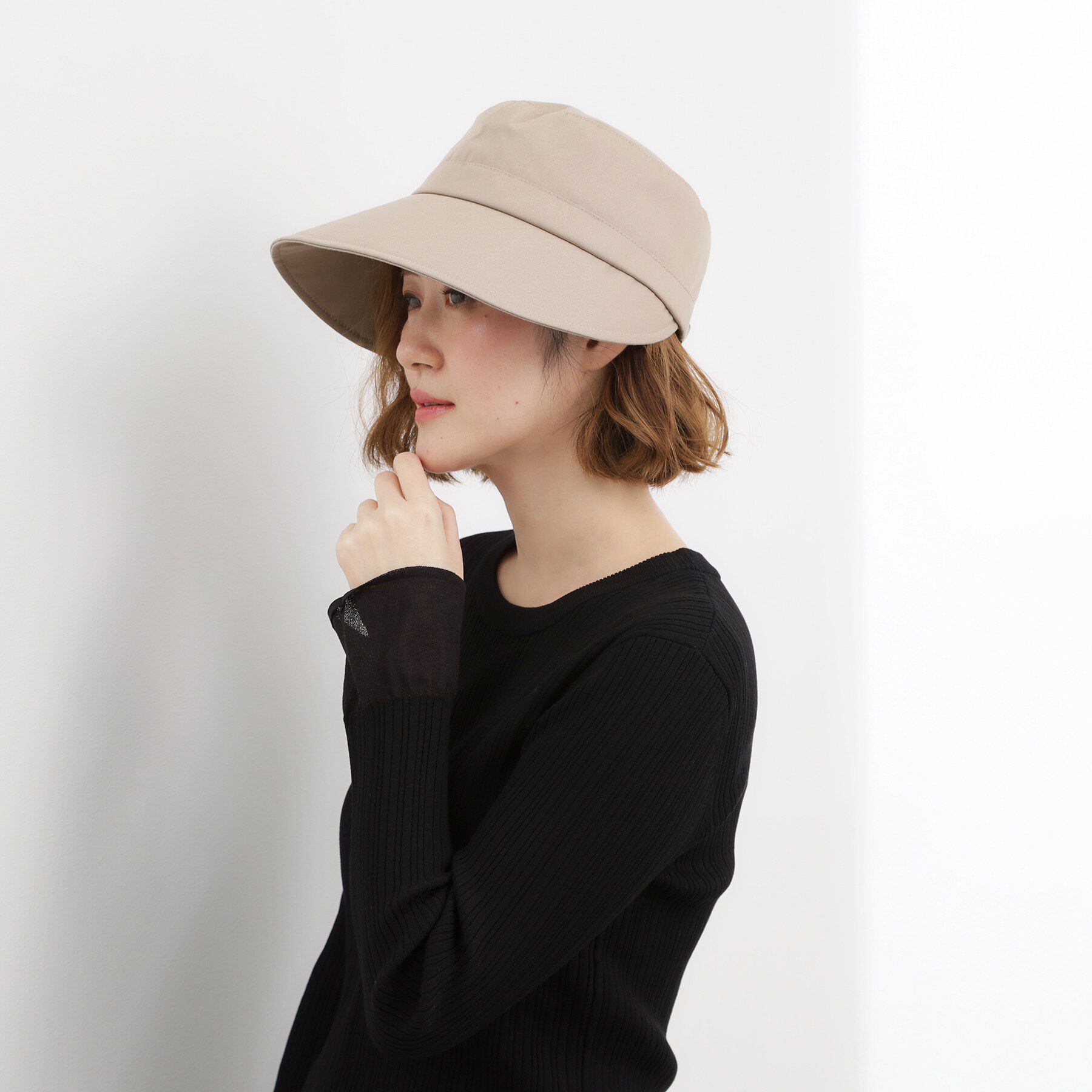 grove「【遮熱・遮光】ワイドブリムハット」|ハット|