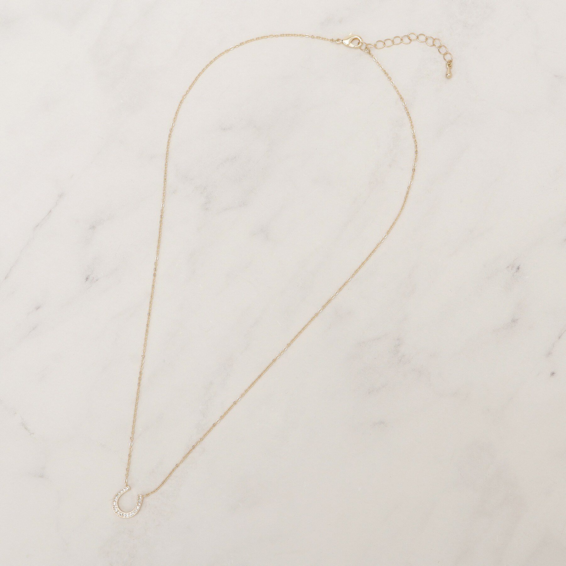 grove「【HORSESHOEシリーズ】ビジュー馬蹄ネックレス」|ネックレス|