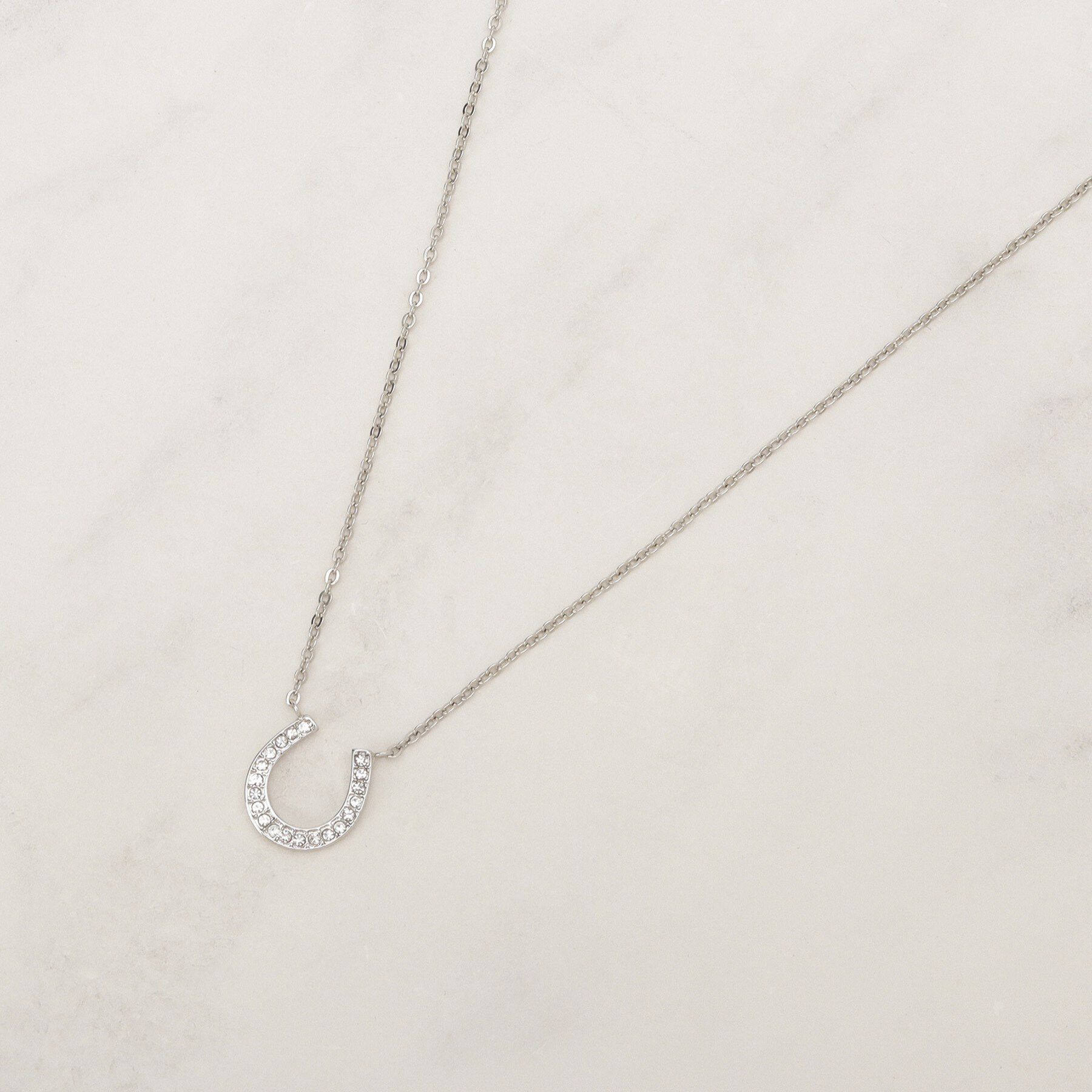 grove「【HORSESHOEシリーズ】ビジュー馬蹄ネックレス」|ネックレス|シルバー(006)