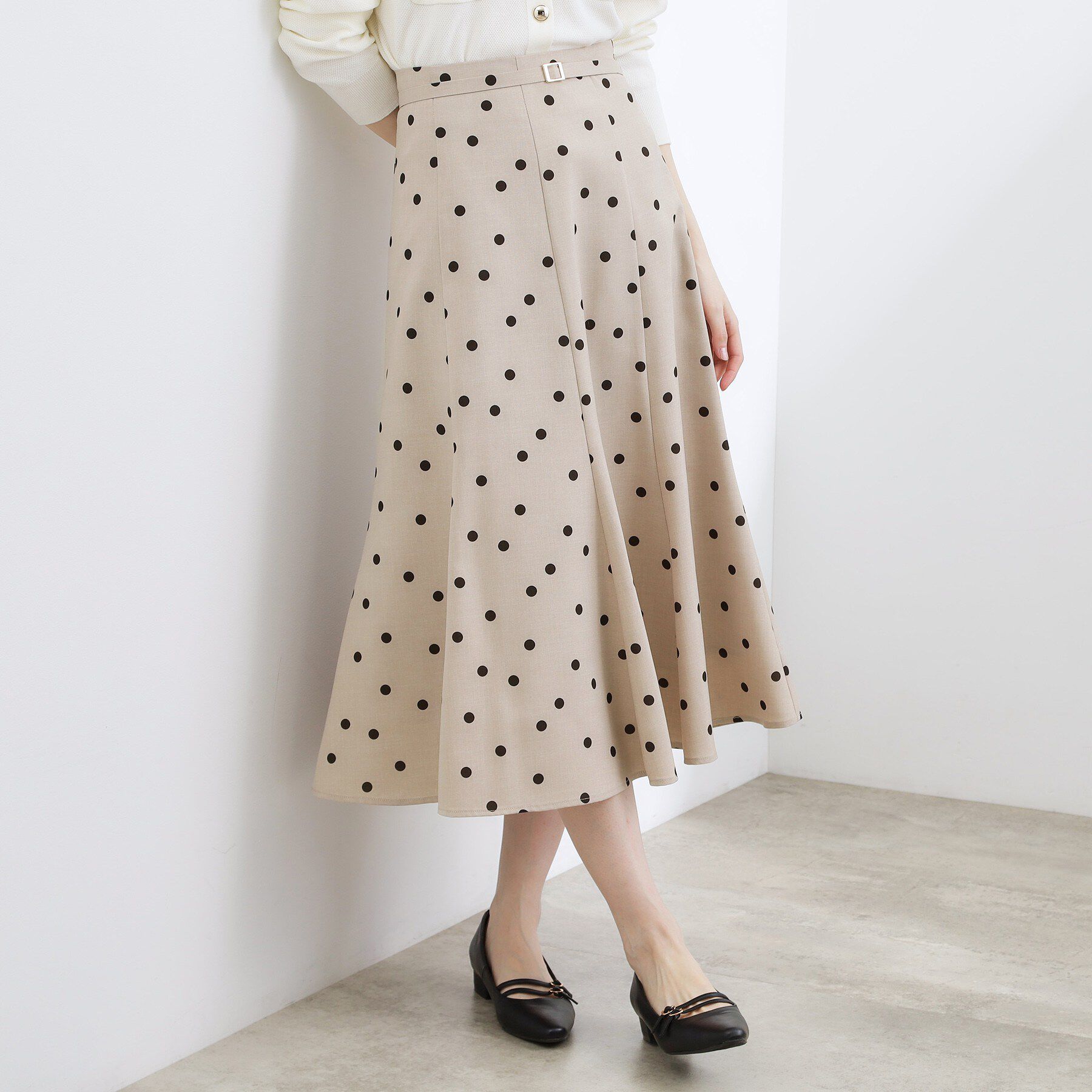 grove「【貴島明日香さん着用・洗える】ランダムドットマーメイドスカート」|スカート|