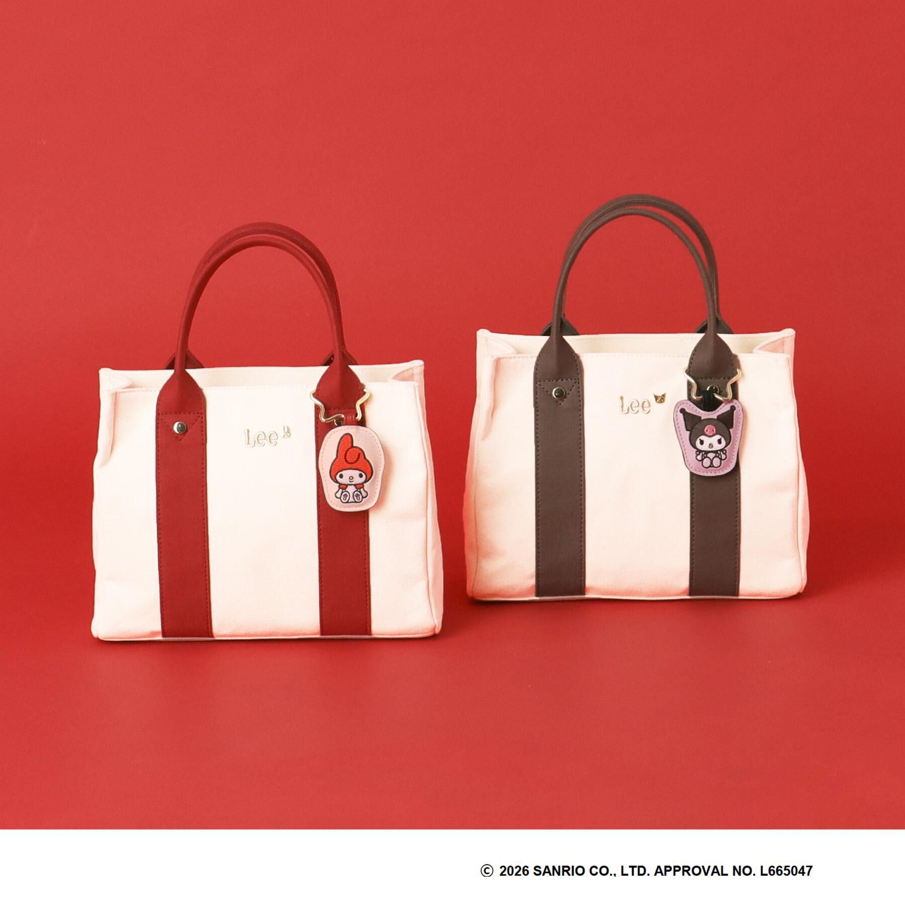 grove「【マイメロディ＆クロミ】Lee別注チャーム付きトート」|トートバッグ|