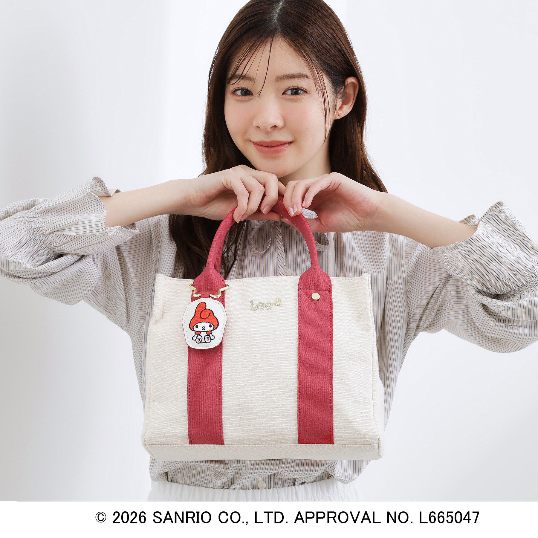 grove「【マイメロディ＆クロミ】Lee別注チャーム付きトート」|トートバッグ|レッド(062)