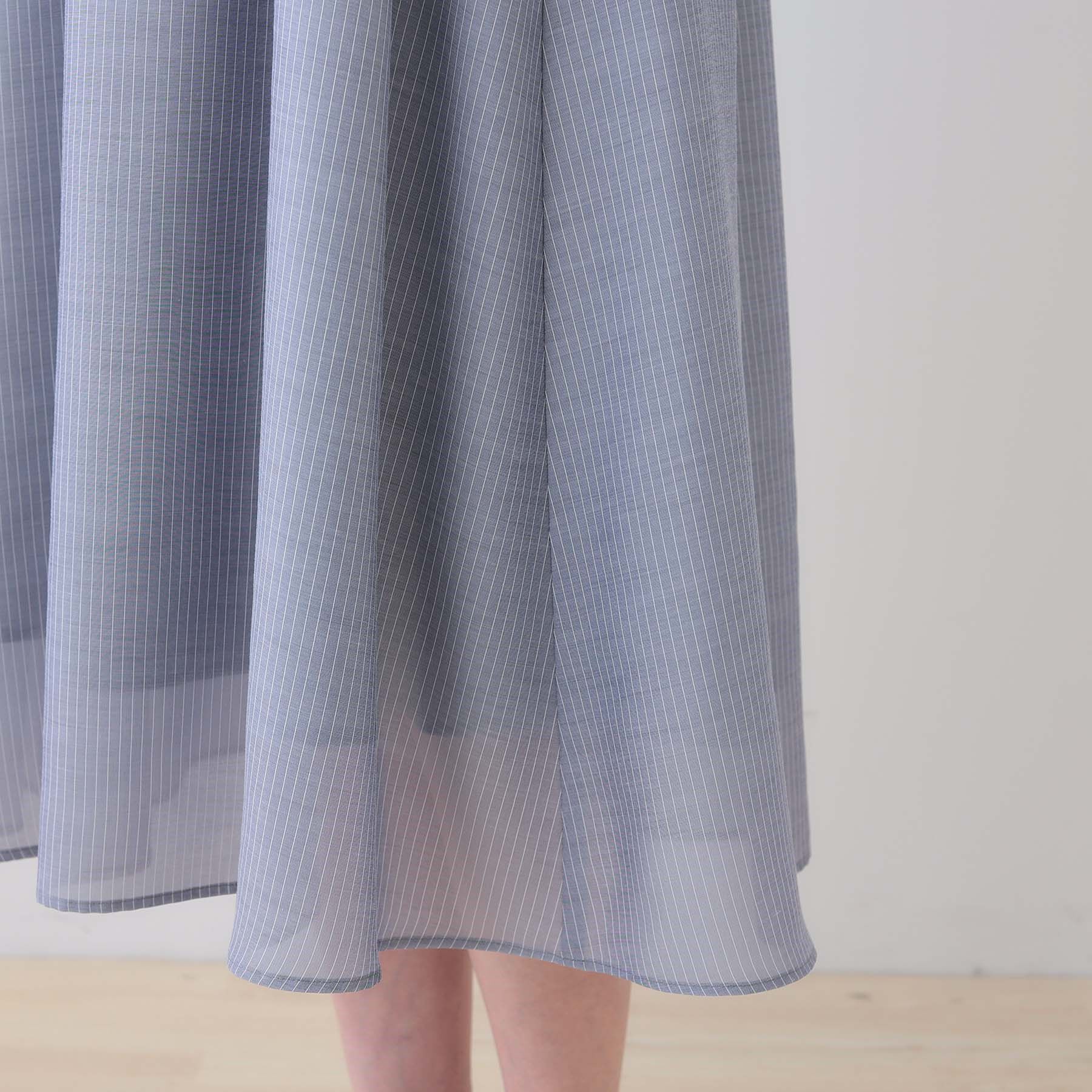 INDIVI「【洗える／エアリー】ハイウエストワンピース」|ワンピース|