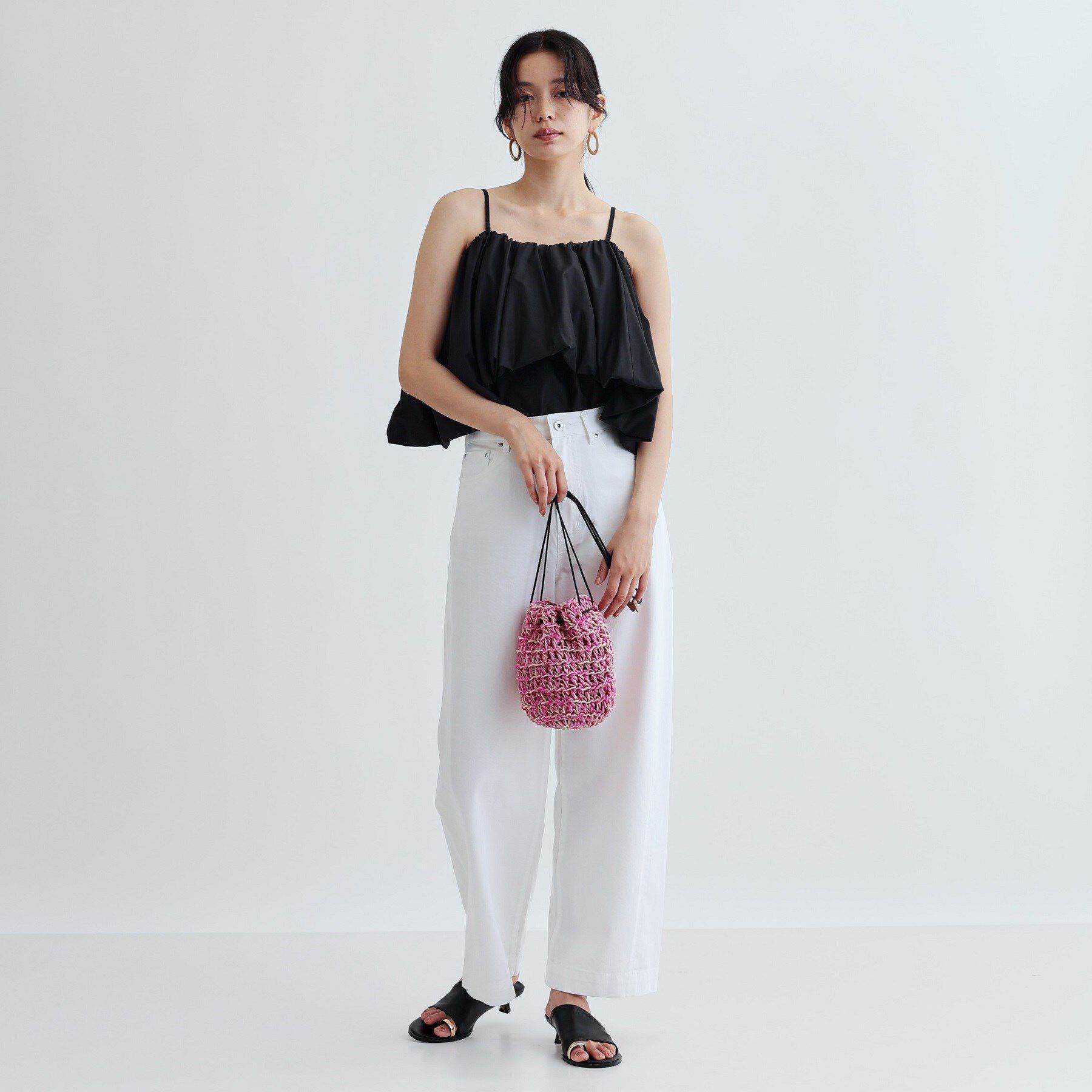 GALLEST「【The Bagmati】ABACA巾着バッグ」|ハンドバッグ|