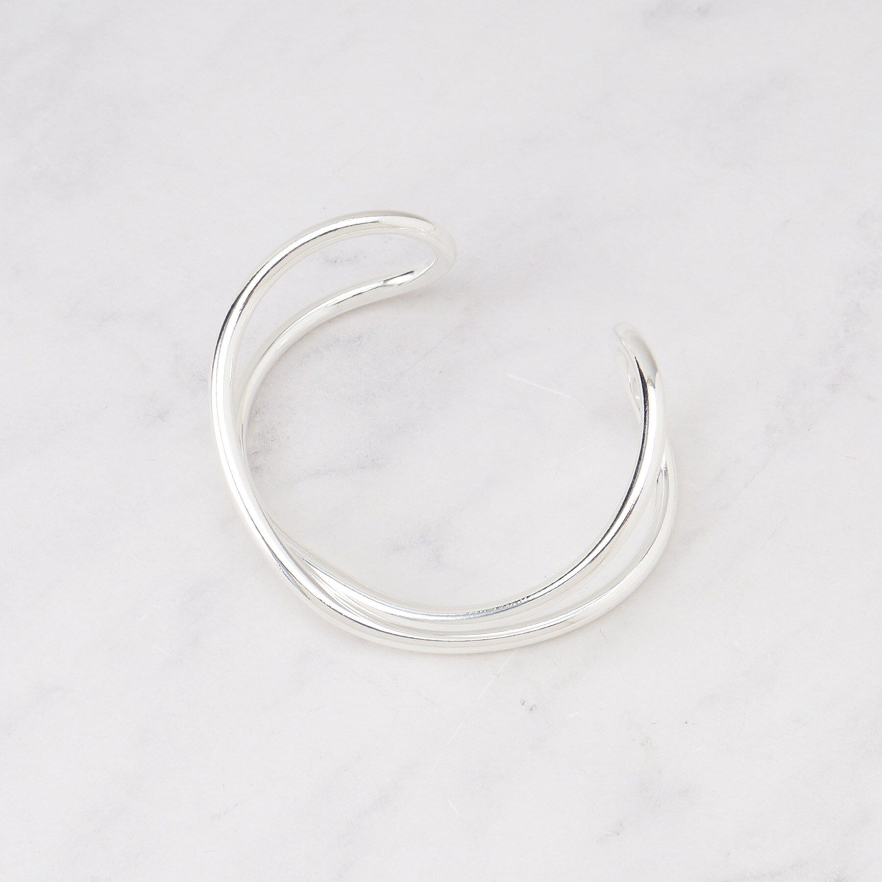 INDIVI「クロスバングル」|ブレスレット・バングル|シルバー(006)