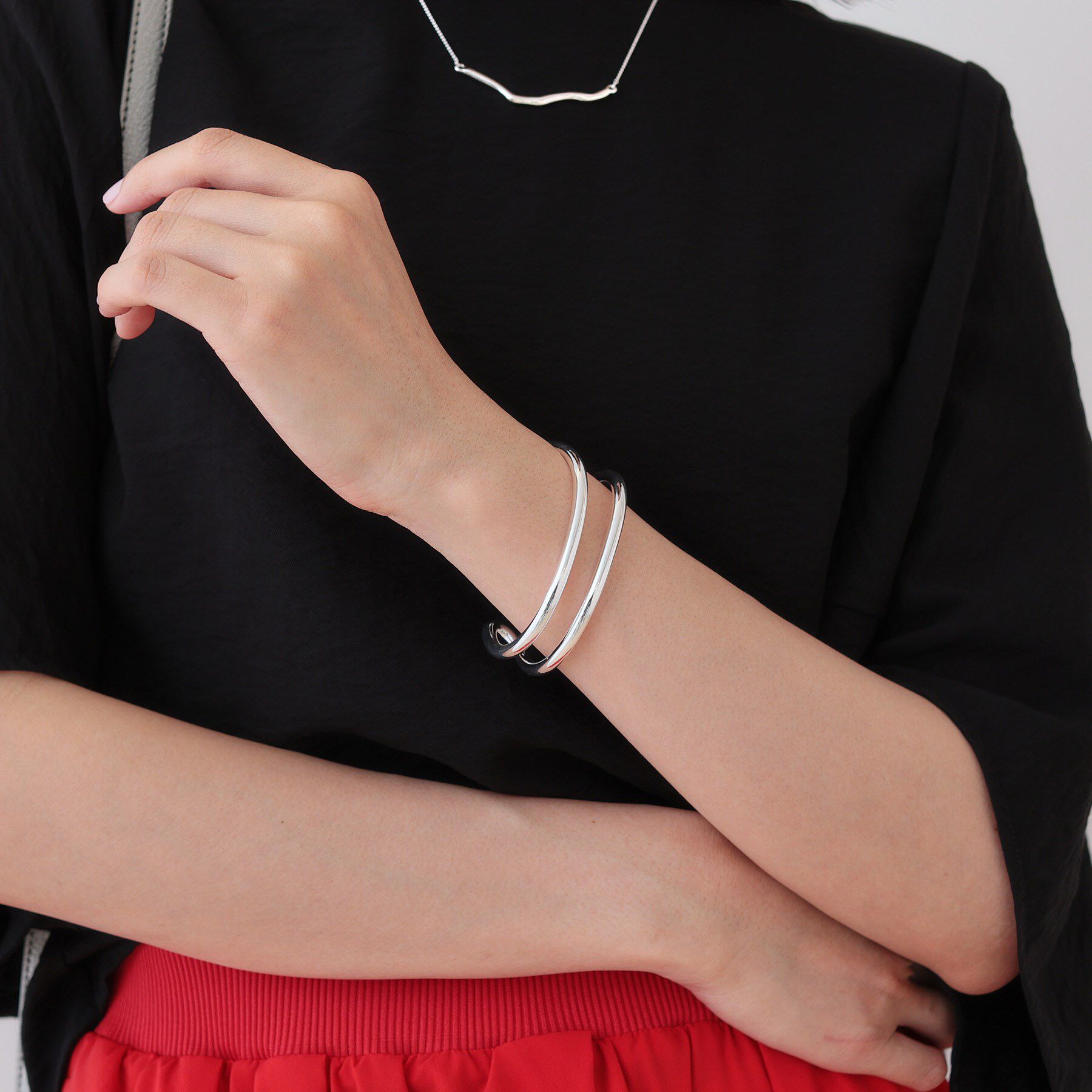 INDIVI「ダブルラインバングル」|ブレスレット・バングル|