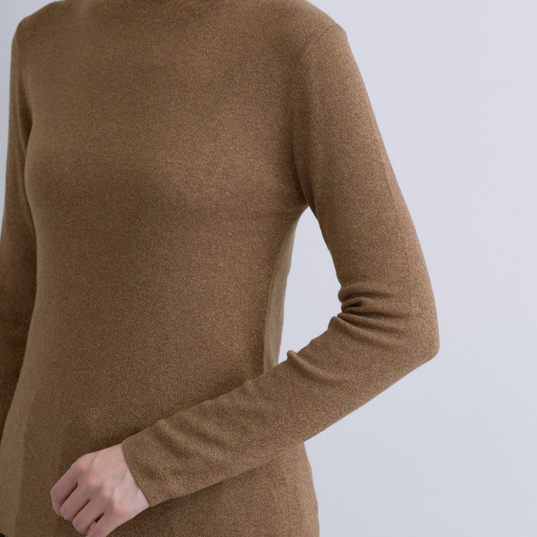 INDIVI「【洗える／薄手／ラメ】シアーラメニット」|ニット・セーター|