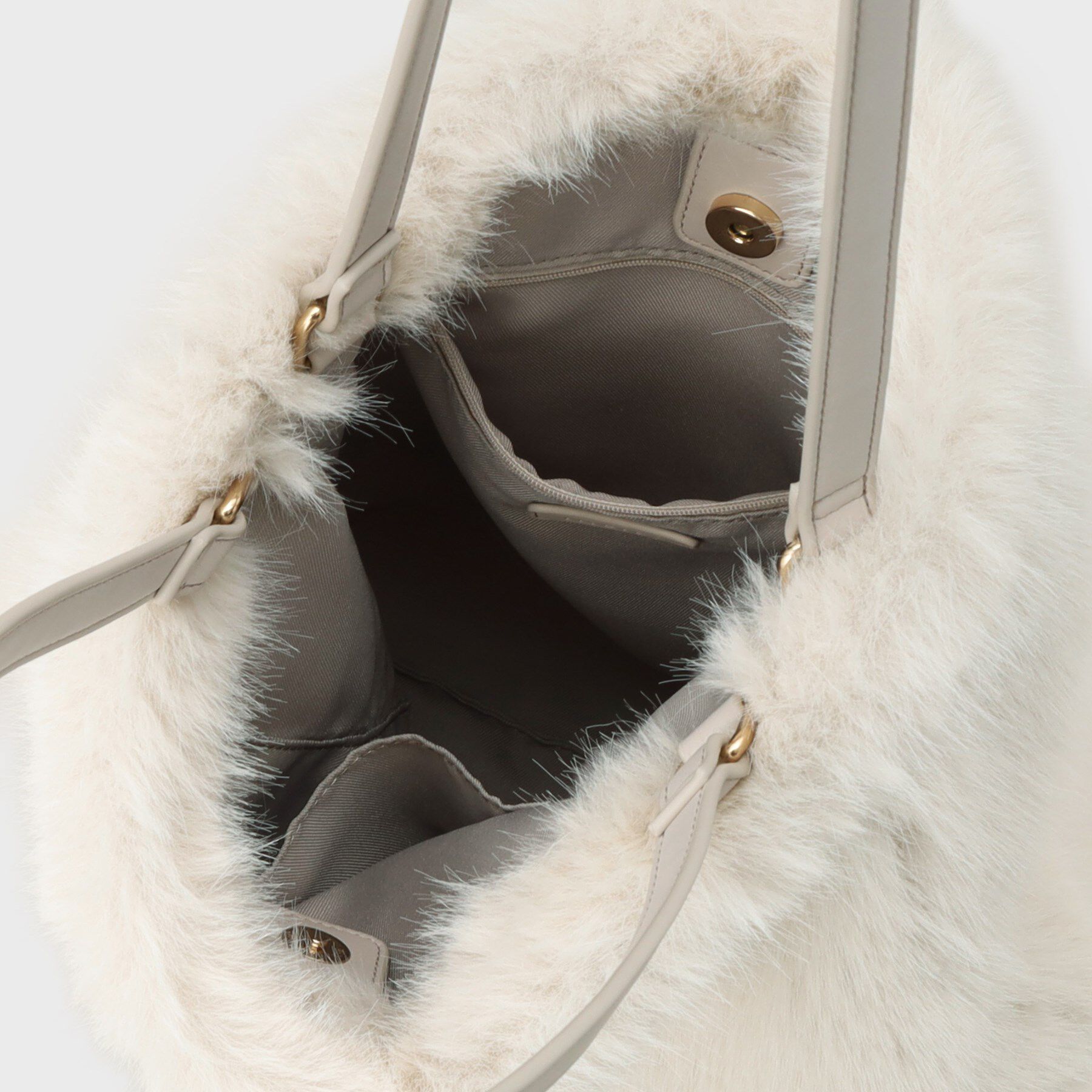 INDIVI「【2WAY】フェイクファートート」|トートバッグ|