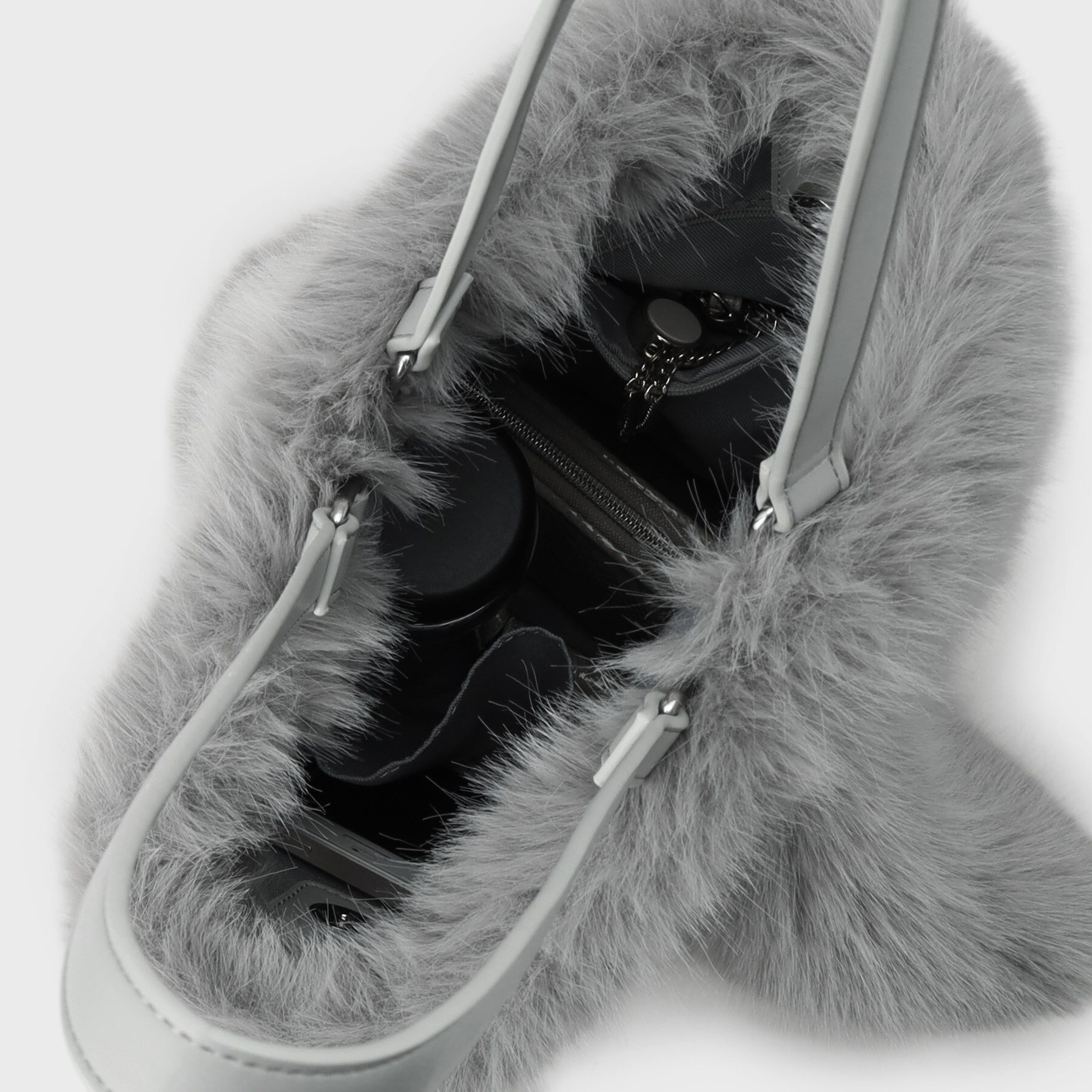 INDIVI「【2WAY】フェイクファートート」|トートバッグ|