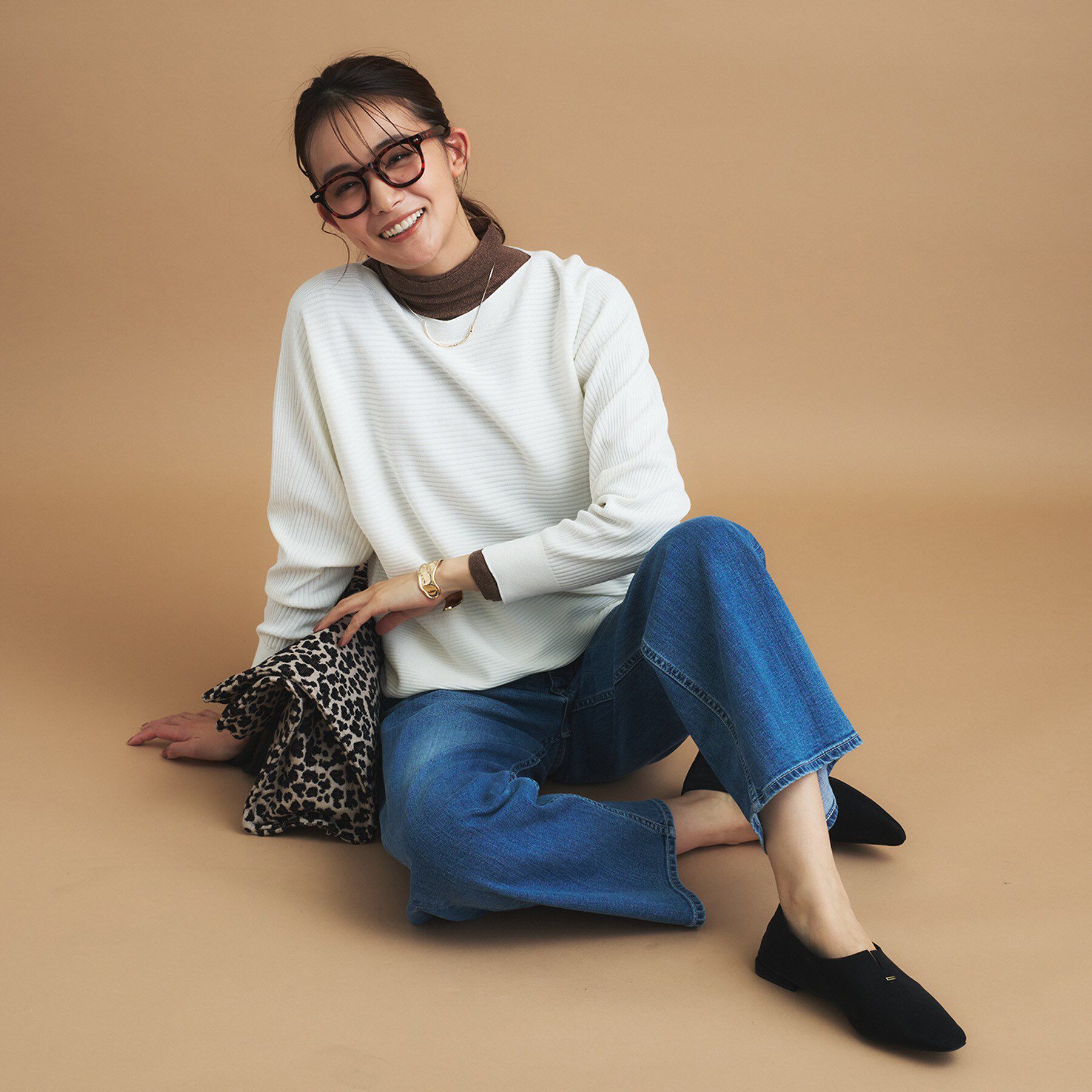 INDIVI「【洗える／体型カバー】美シルエットニット」|ニット・セーター|