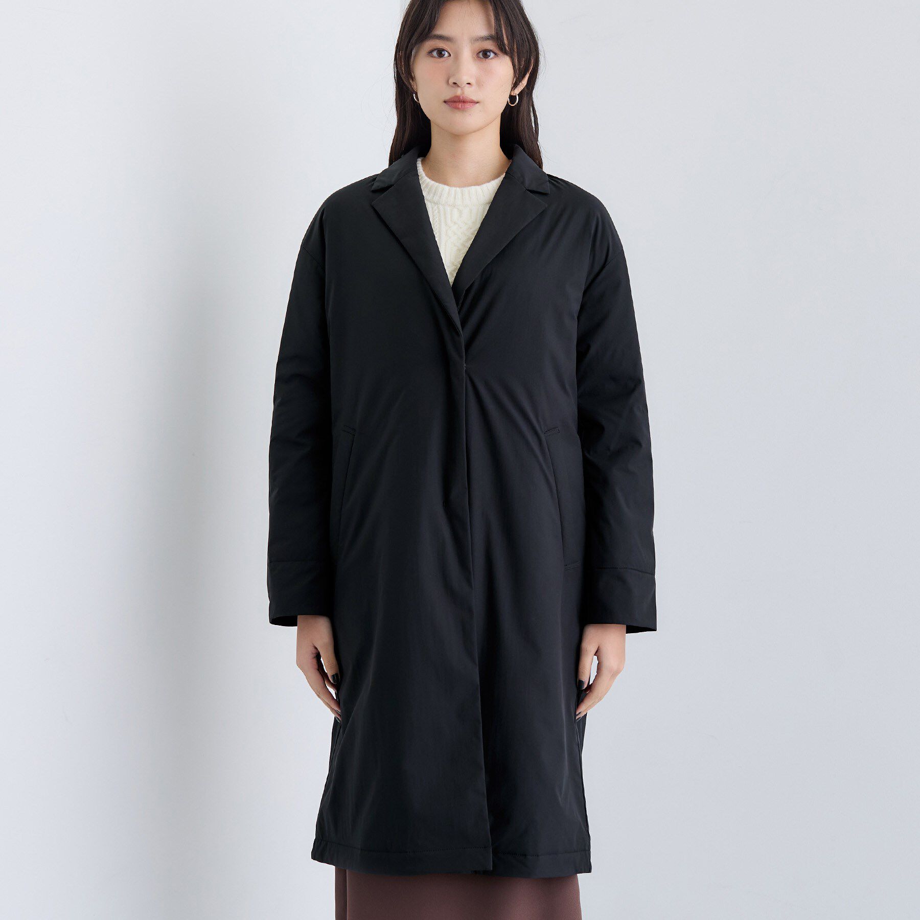 INDIVI「【超軽量／蓄熱】ライトパフチェスターコート」|ダウン|