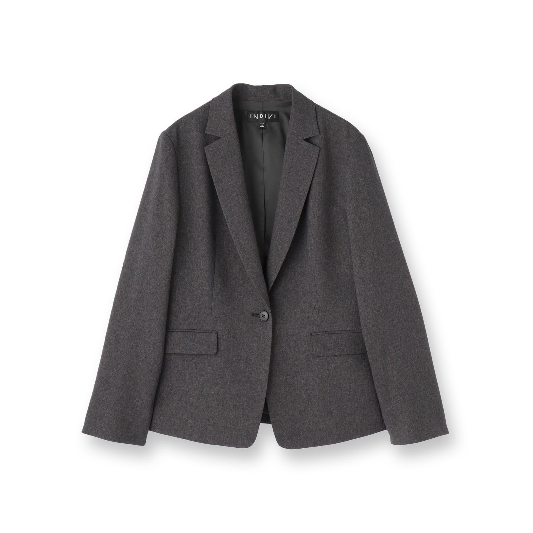 INDIVI「【洗える／通勤／スーツ】メランジストレッチ テーラージャケット」|スーツ|