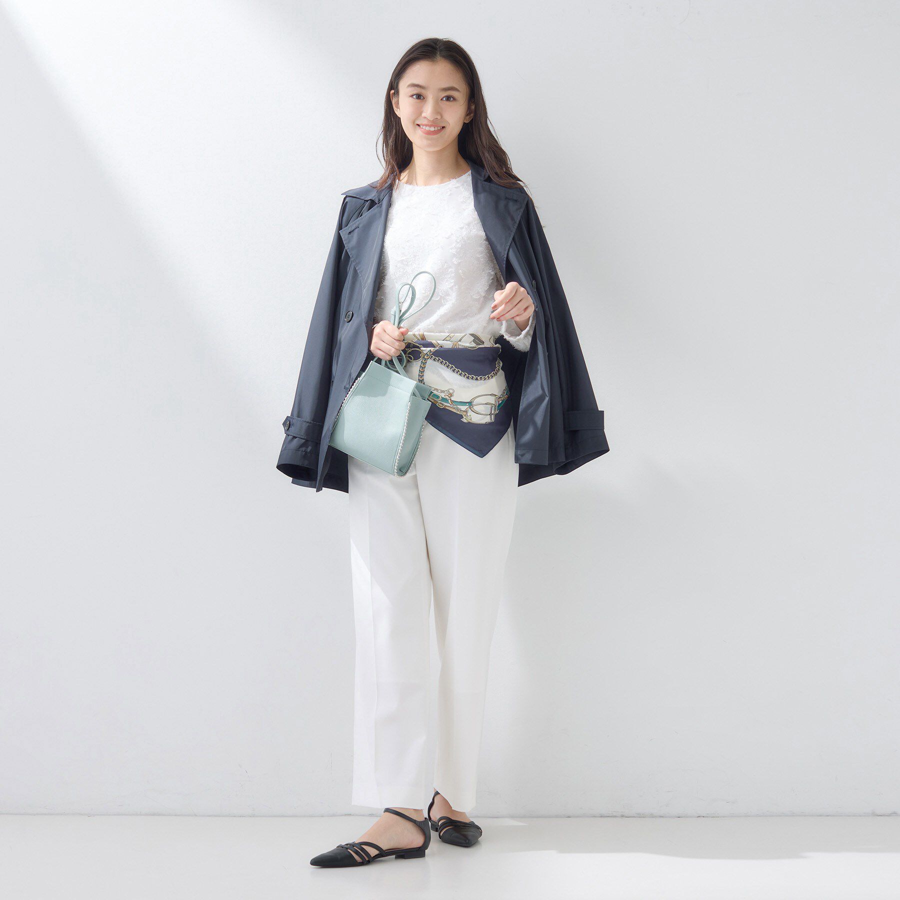 INDIVI「【合皮】スタッズ風メタルポシェットバッグ」|ショルダー・メッセンジャー|