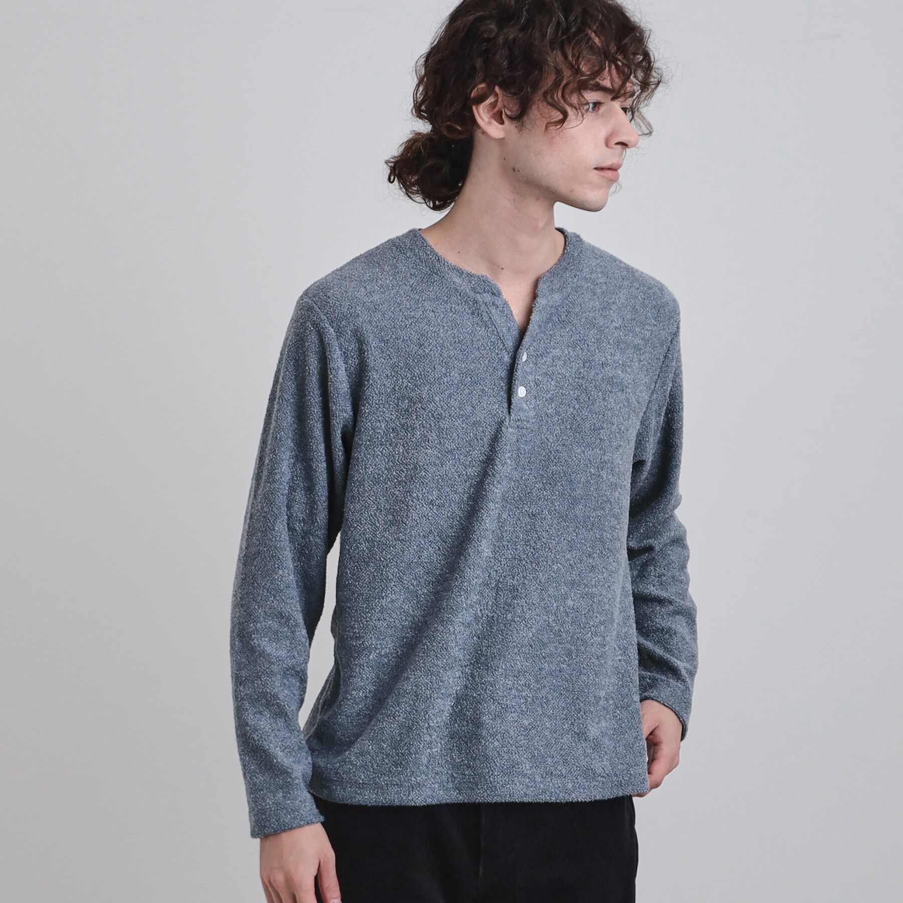 tk.TAKEO KIKUCHI「フェイクレイヤードモールカットソー」|Tシャツ・カットソー|ブルー(091)