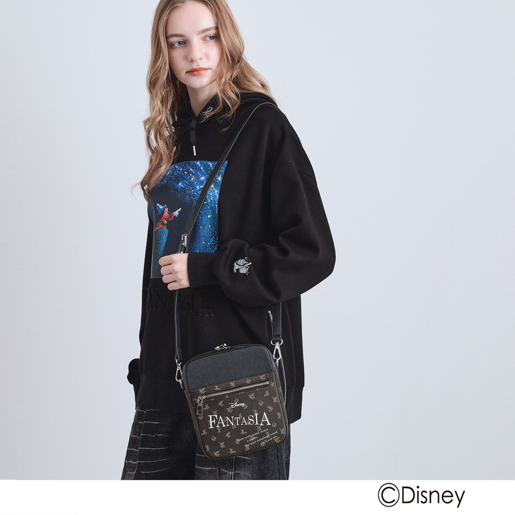 tk.TAKEO KIKUCHI「ディズニーカプセルコレクション『ファンタジア』バイカラーショルダーバッグ」|ショルダー・メッセンジャー|
