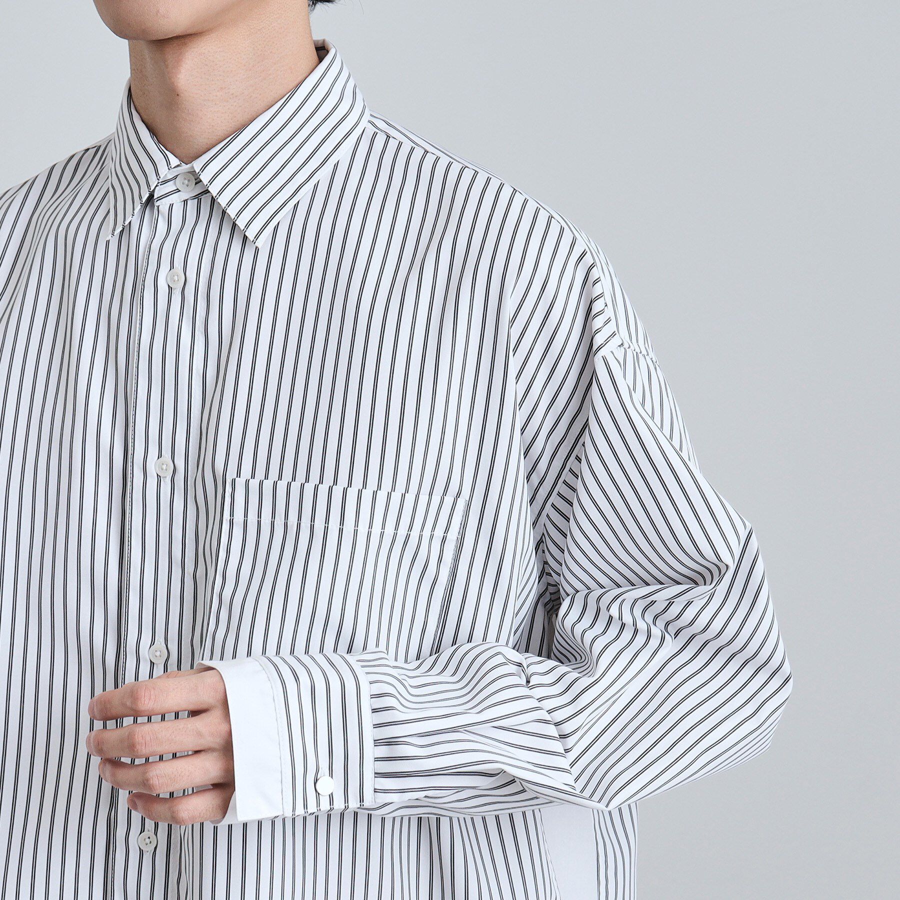 tk.TAKEO KIKUCHI「レイヤードストライプシャツ」|シャツ・ブラウス|