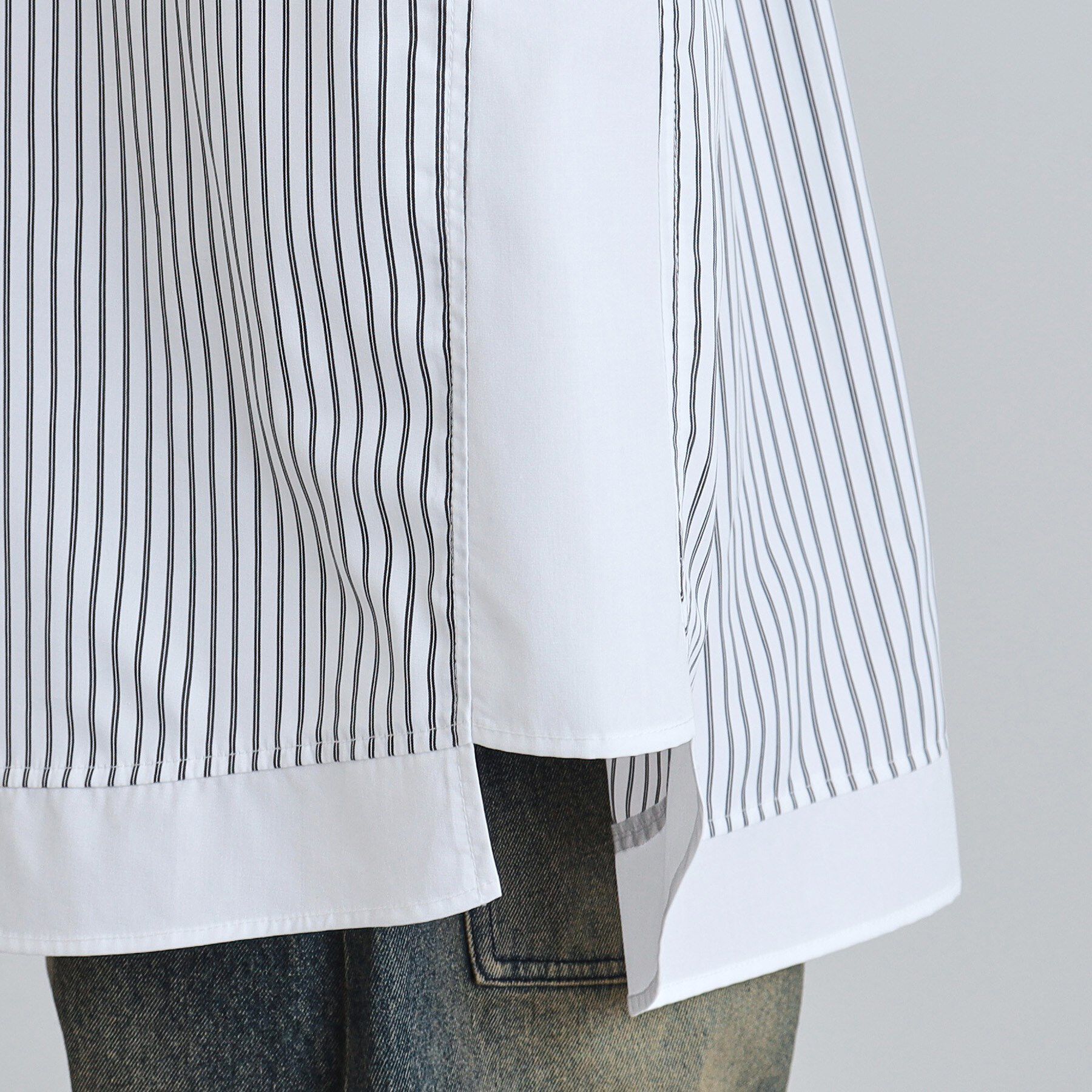 tk.TAKEO KIKUCHI「レイヤードストライプシャツ」|シャツ・ブラウス|