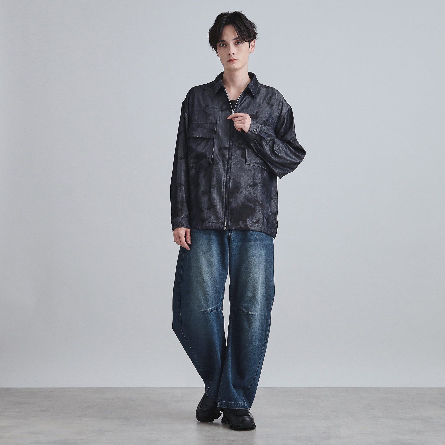 tk.TAKEO KIKUCHI「カーブステッチデニム」|デニム|