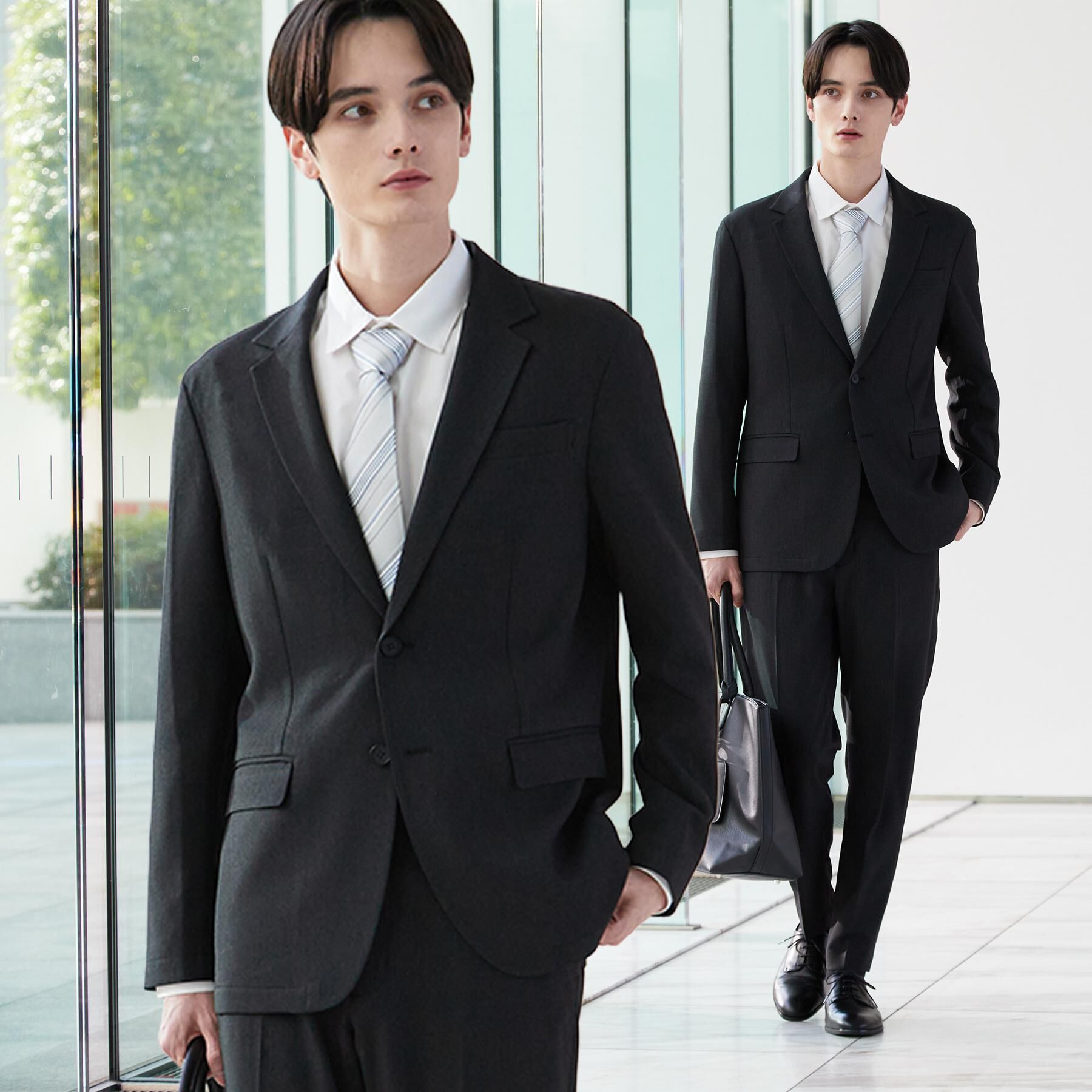 tk.TAKEO KIKUCHI「【セットアップ2点セット】PINHEADシングルセットアップ/ONOFF兼用/ストレッチ/洗える/イ」|スーツ|