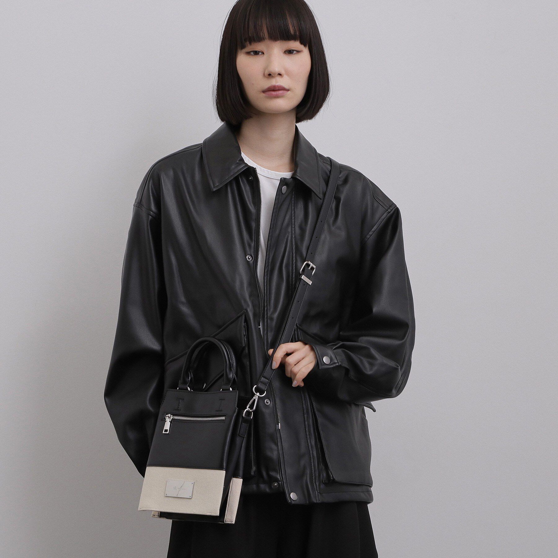 tk.TAKEO KIKUCHI「ツートンミニZIPショルダーバッグ」|ショルダー・メッセンジャー|