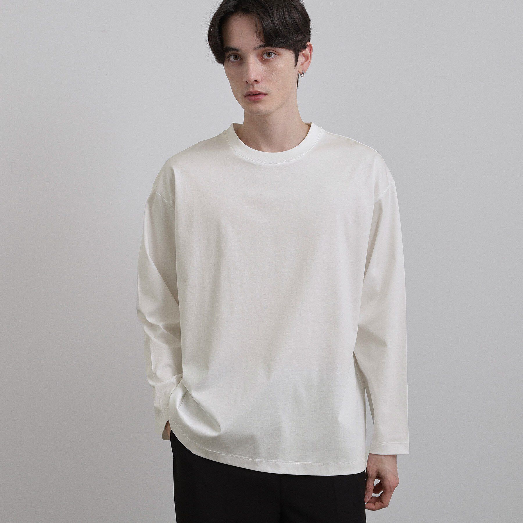 tk.TAKEO KIKUCHI「スムースシルケット L／Sカットソー」|Tシャツ・カットソー|