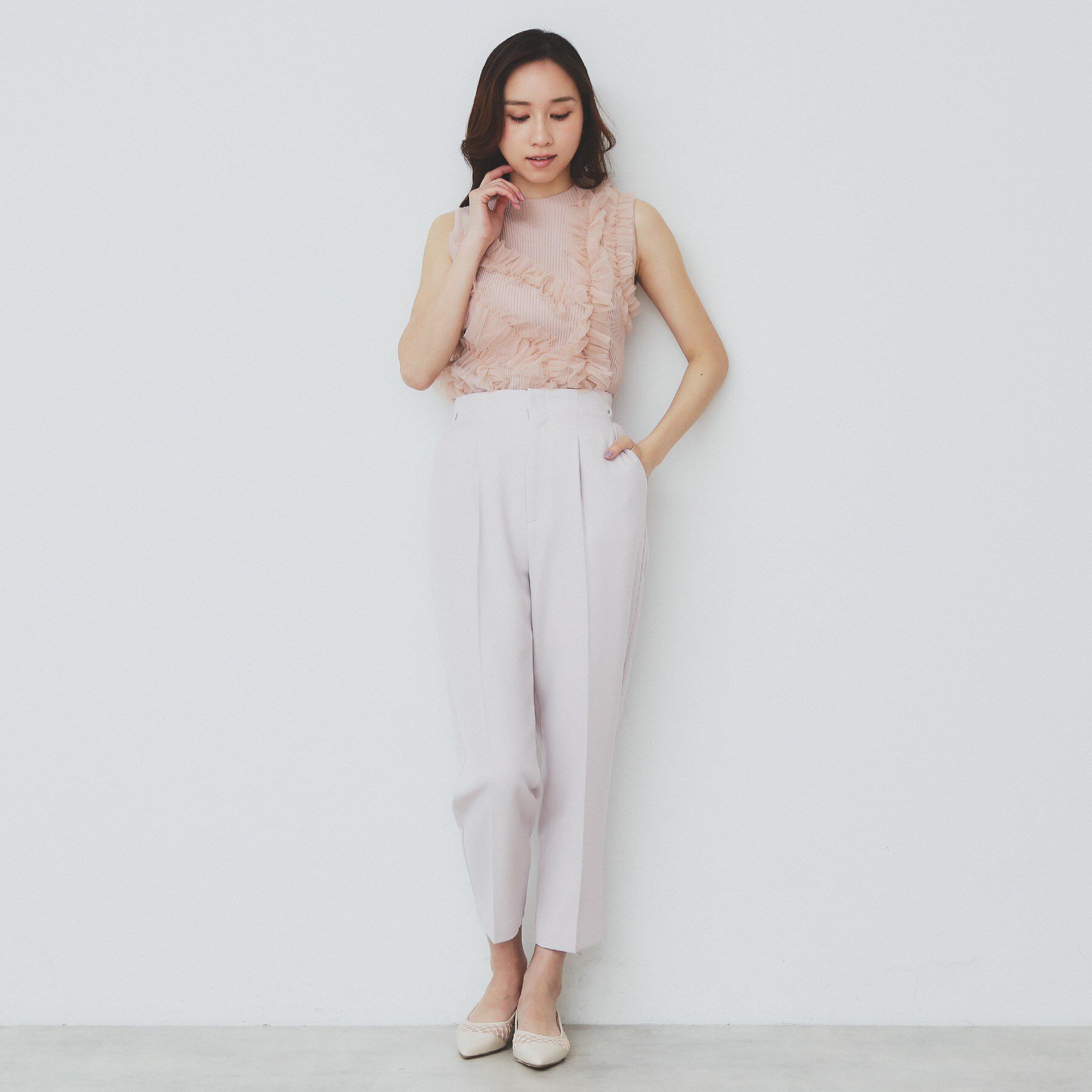 index「ストレッチテーパードパンツ【洗濯機洗い可/吸水速乾/防シワ】」|その他|