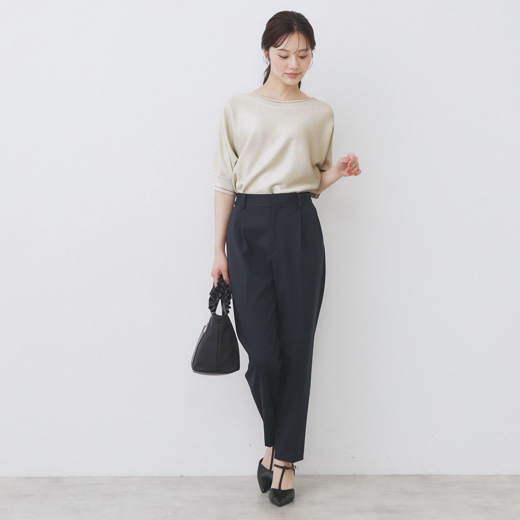 index「《5色展開》前後2WAY ドルマンスリーブニット【UVケア/抗ピル/洗濯機洗い可】」|ニット・セーター|