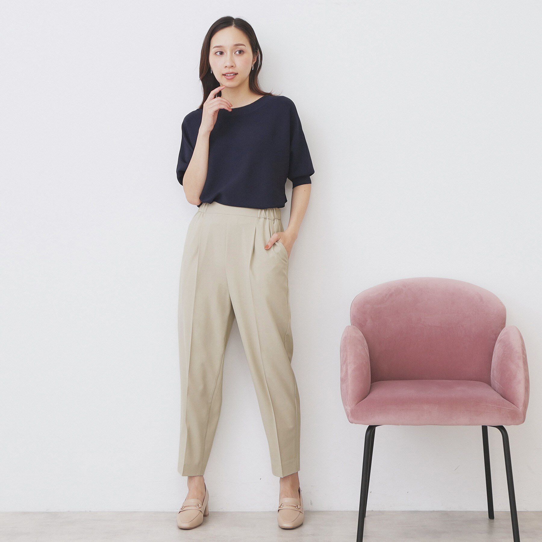 index「《5色展開》前後2WAY ドルマンスリーブニット【UVケア/抗ピル/洗濯機洗い可】」|ニット・セーター|